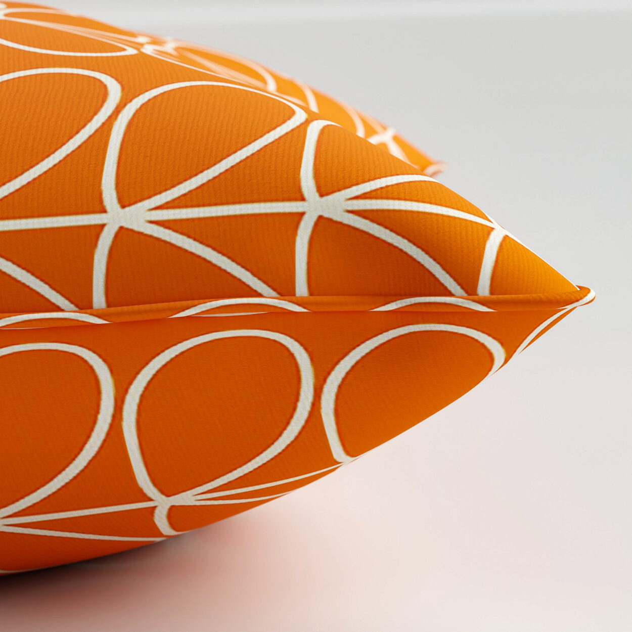 Orla Kiely Linear Stem Persimmon Cushion - Image 3