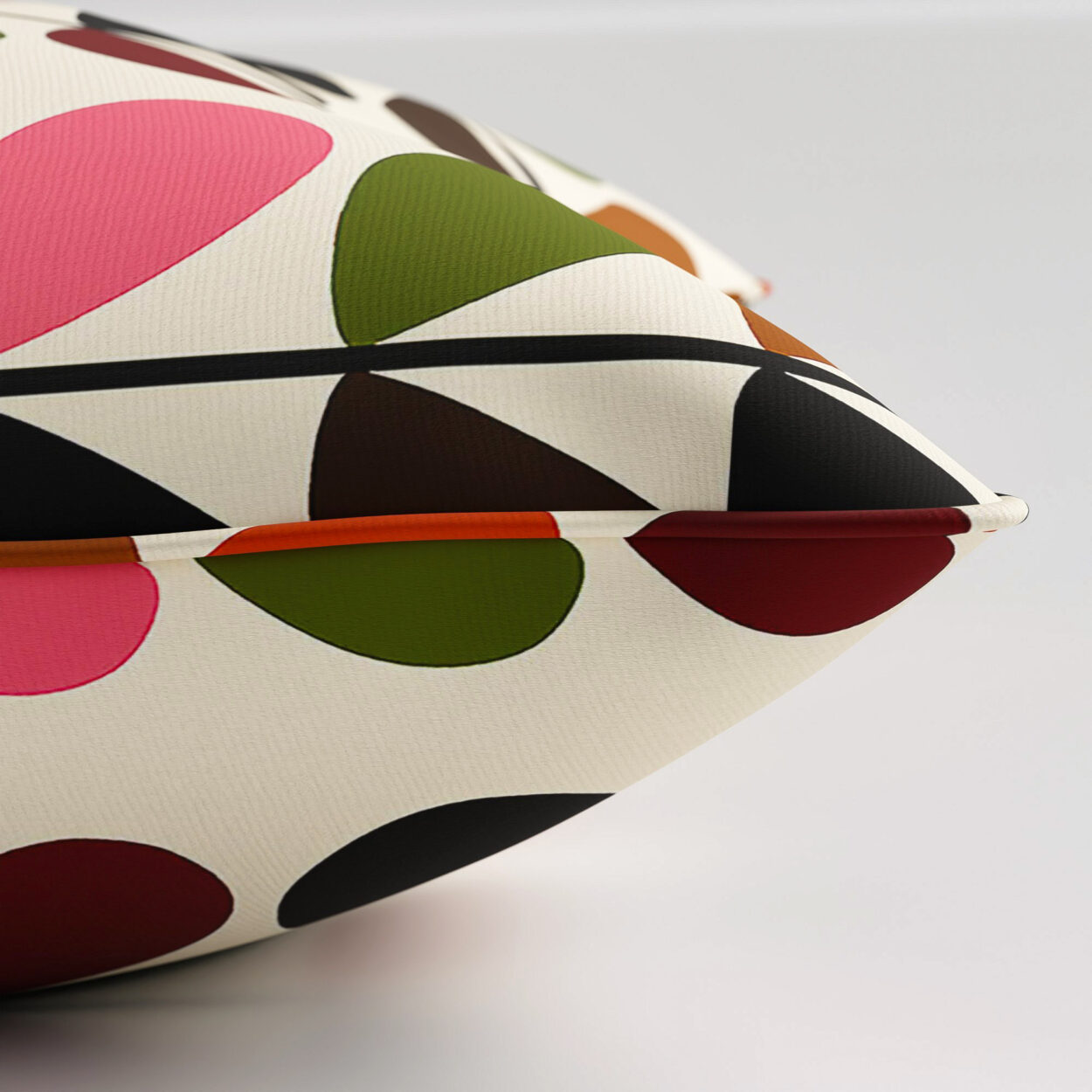 Orla Kiely Multi Stem Pink & Red Cushion - Image 3