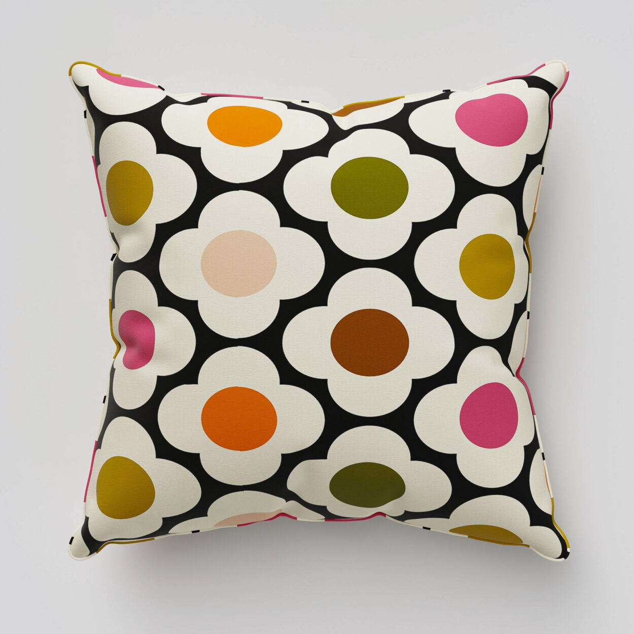 Orla Kiely Spot Flower Red Multi Cushion
