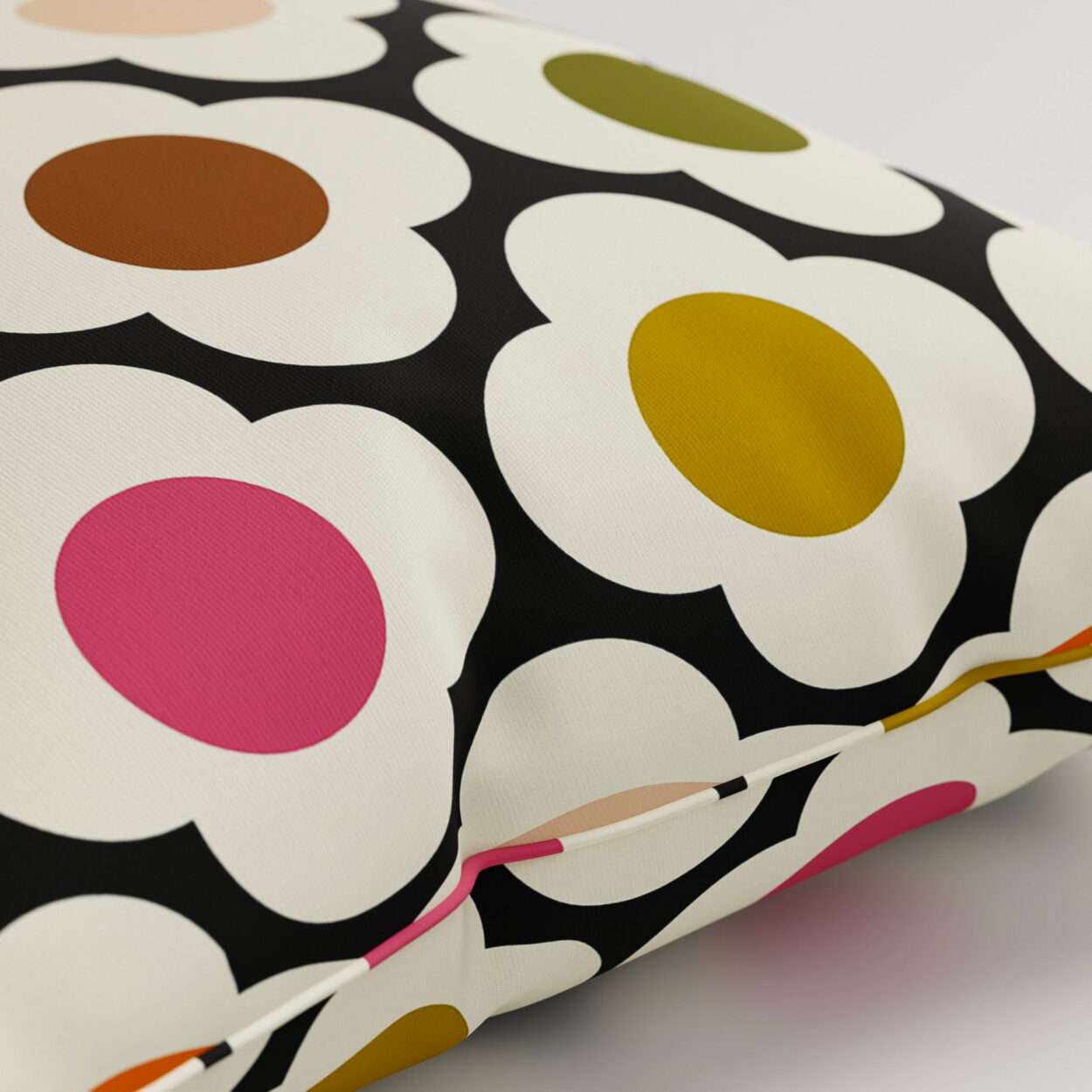Orla Kiely Spot Flower Red Multi Cushion - Image 2