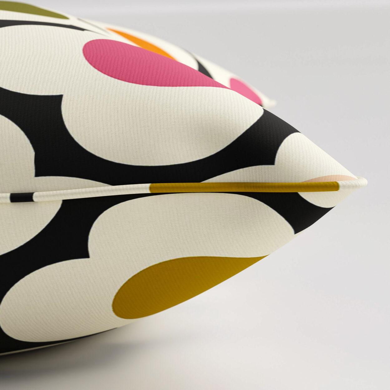 Orla Kiely Spot Flower Red Multi Cushion - Image 3