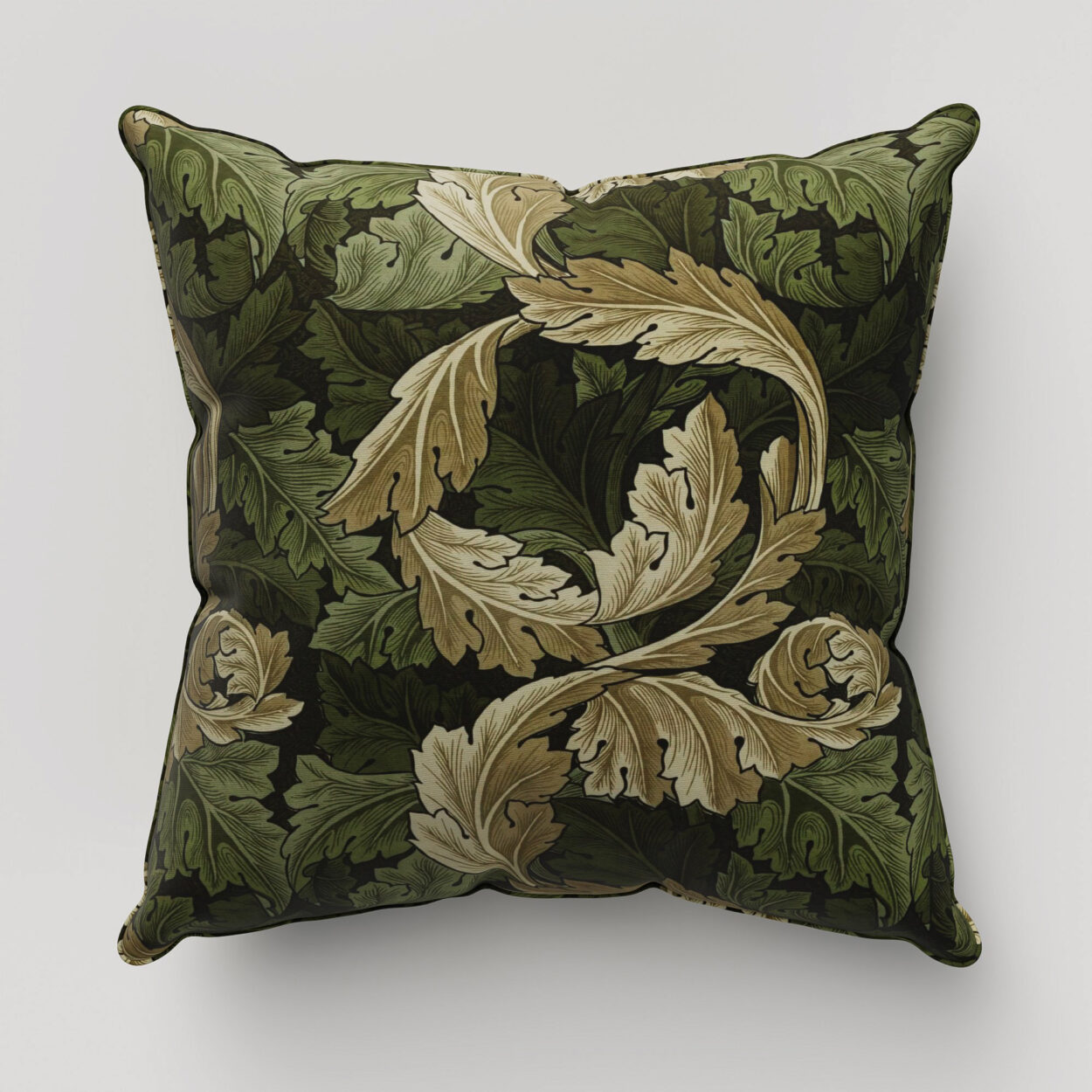 William Morris At Home Acanthus Velvet Nettle Cushion