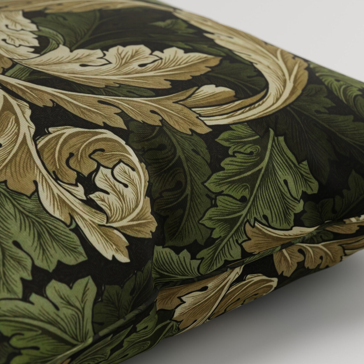 William Morris At Home Acanthus Velvet Nettle Cushion - Image 2