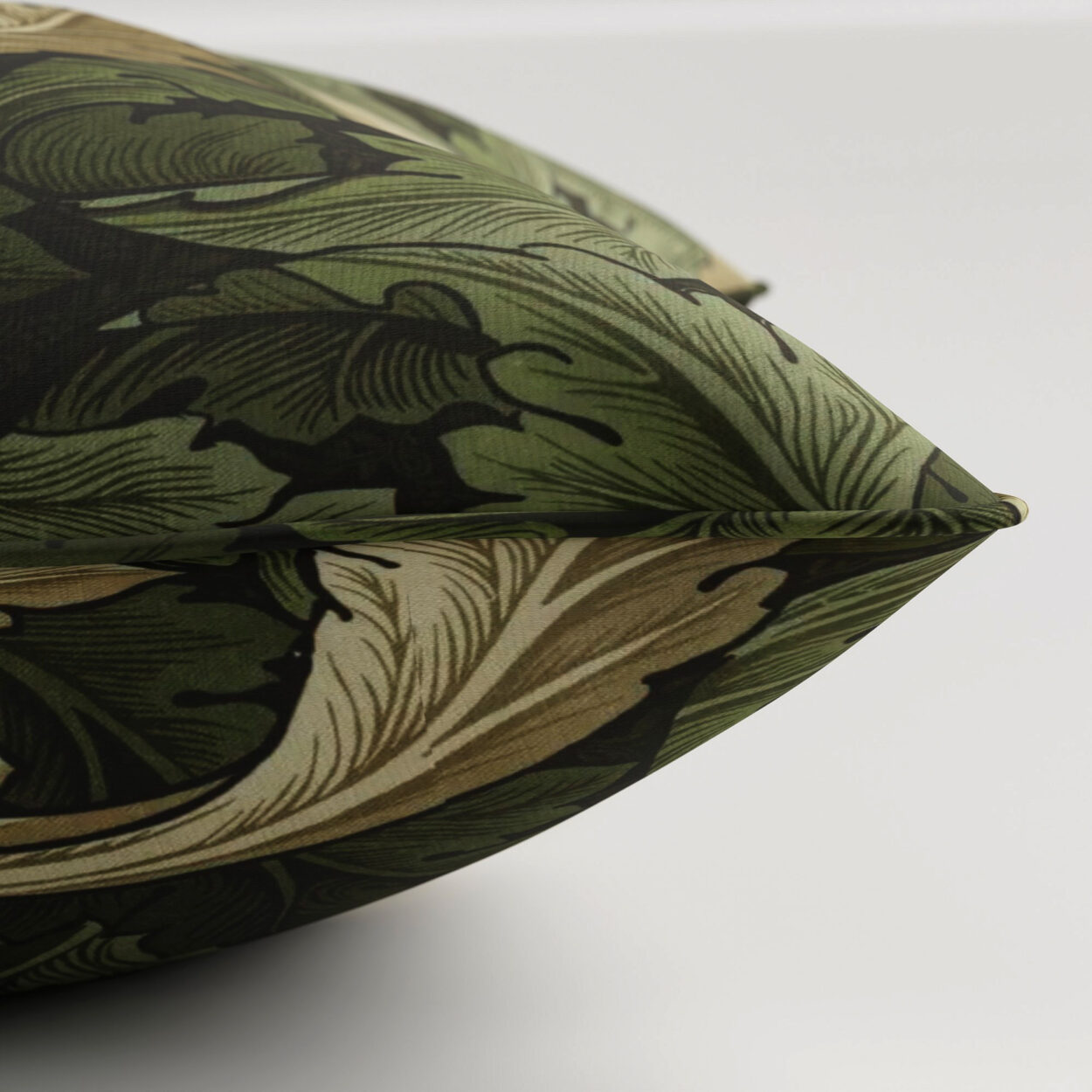 William Morris At Home Acanthus Velvet Nettle Cushion - Image 3
