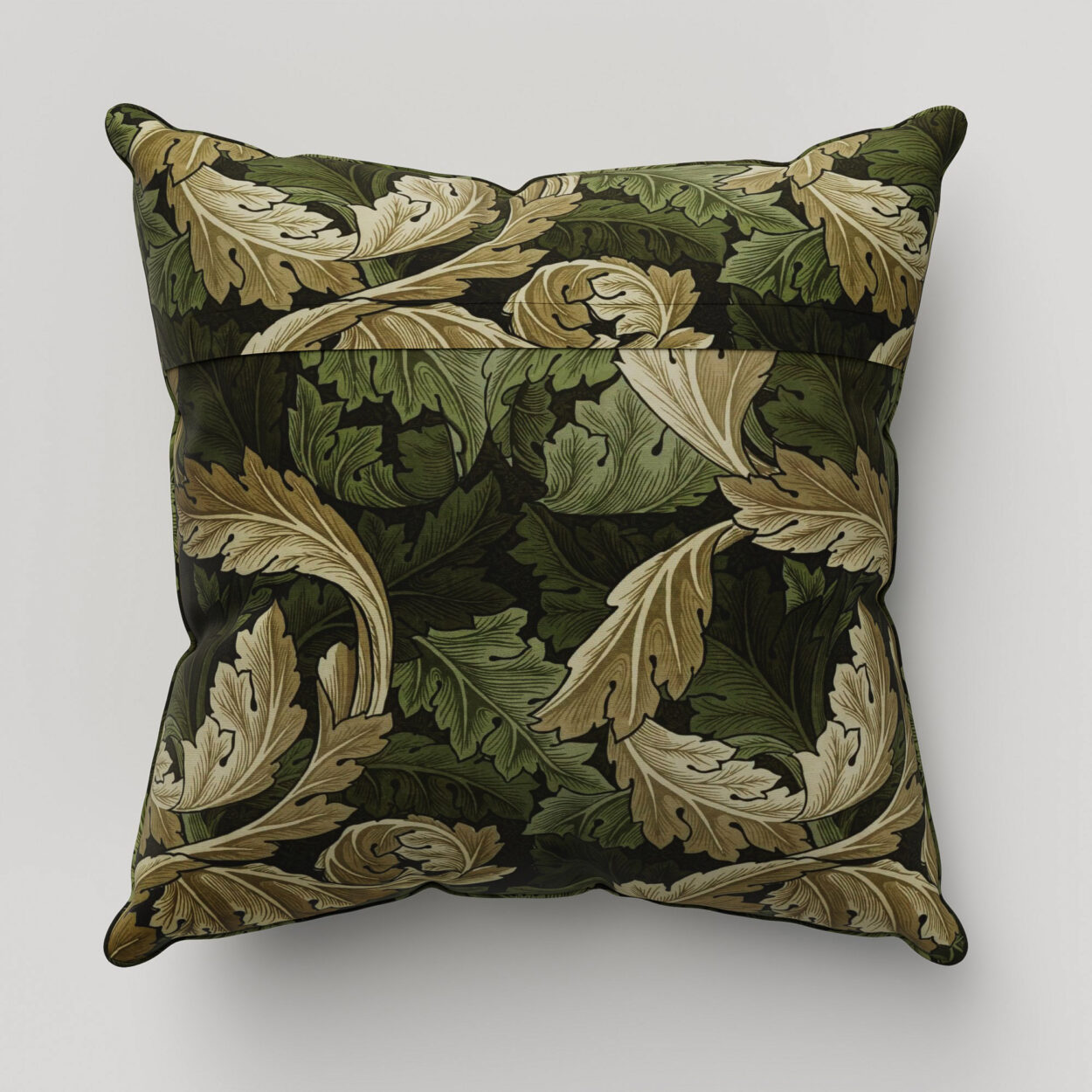 William Morris At Home Acanthus Velvet Nettle Cushion - Image 4