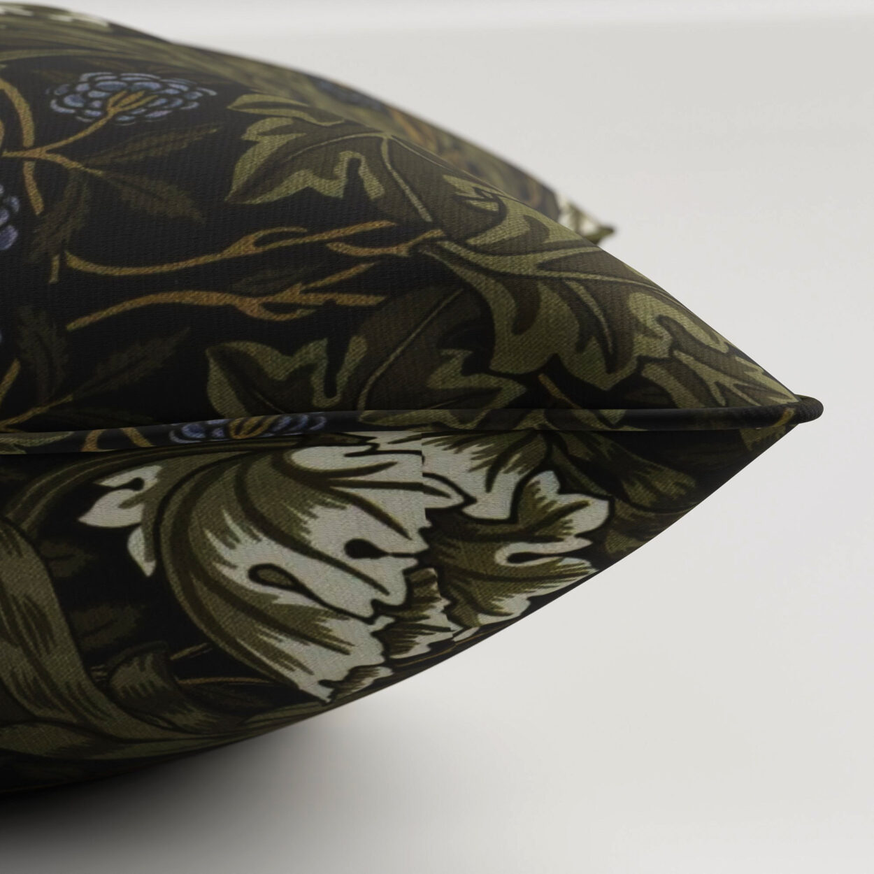 William Morris At Home African Marigold Velvet Cornflower Cushion - Image 3