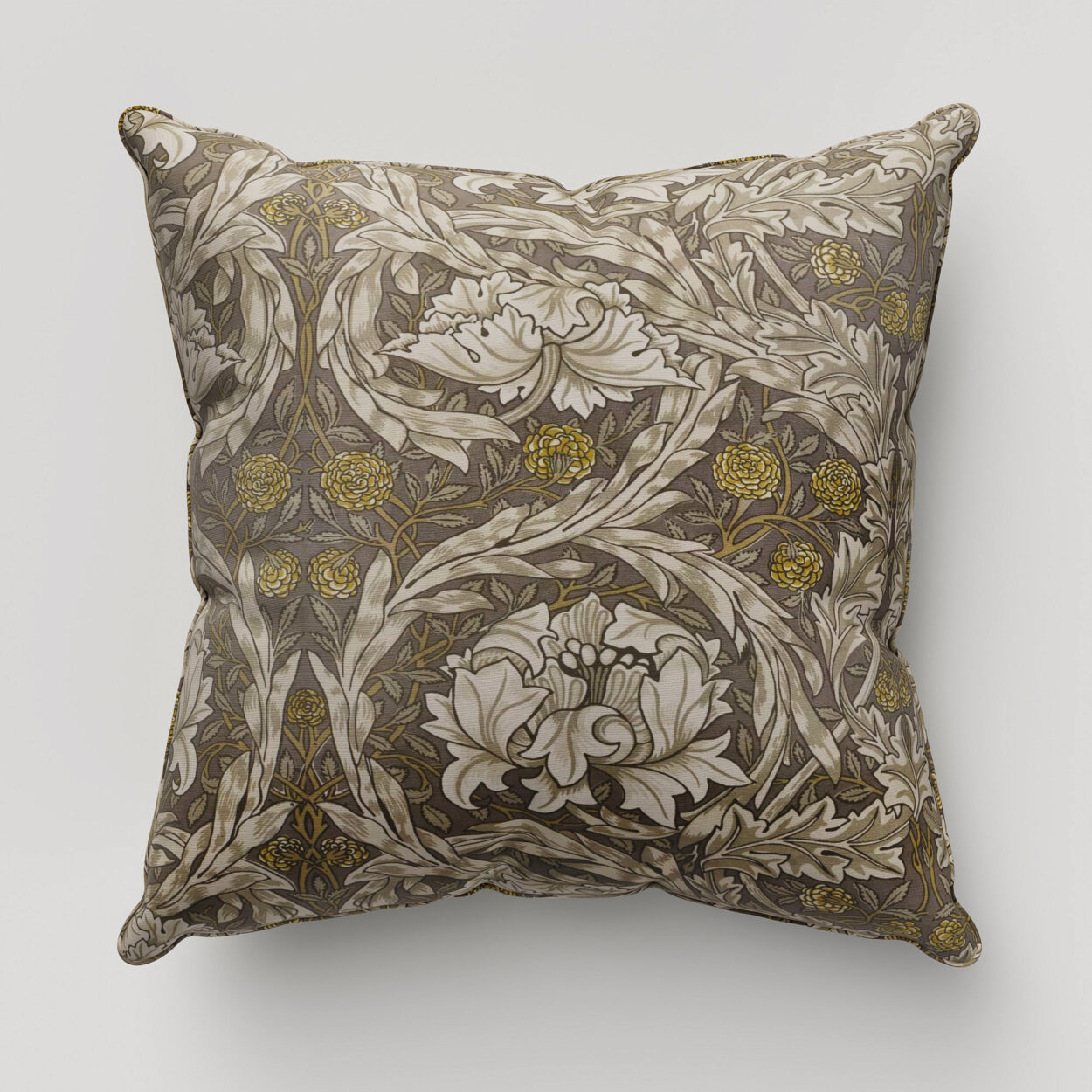 William Morris At Home African Marigold Velvet Limestone Cushion
