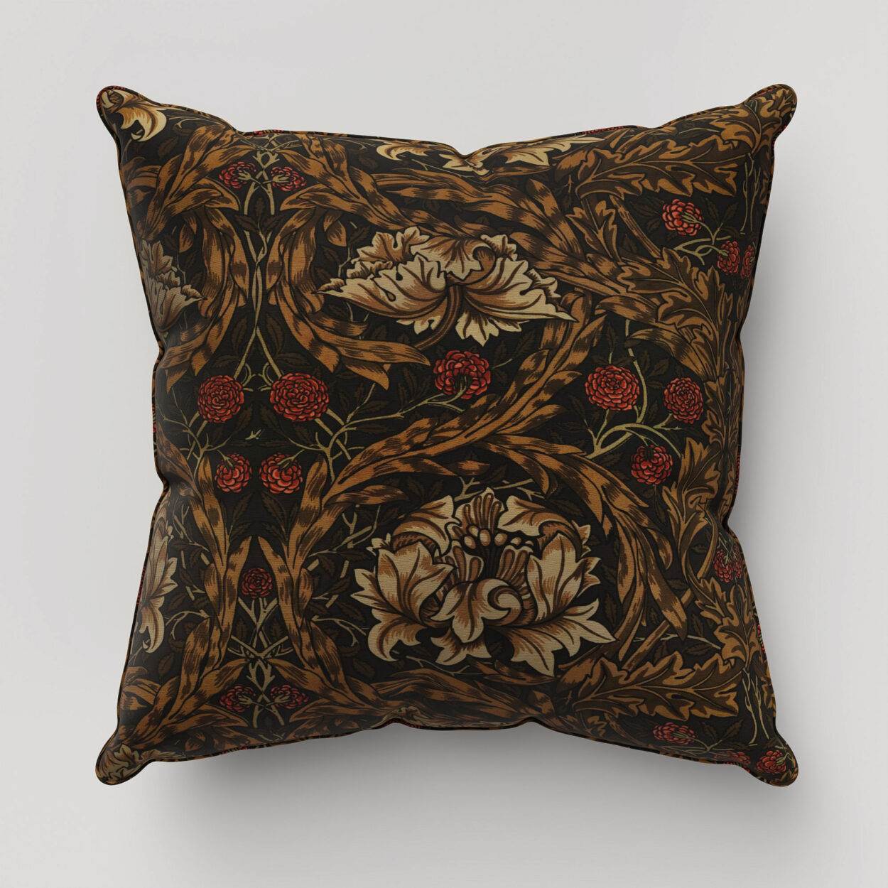William Morris At Home African Marigold Velvet Walnut Cushion