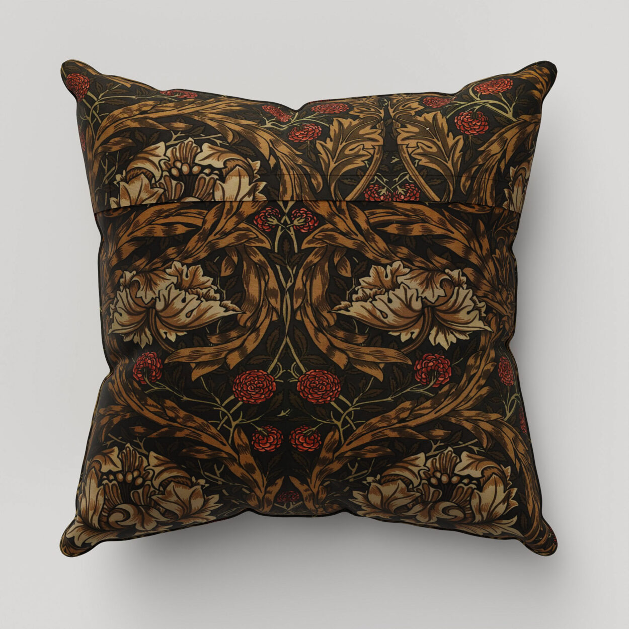William Morris At Home African Marigold Velvet Walnut Cushion - Image 4