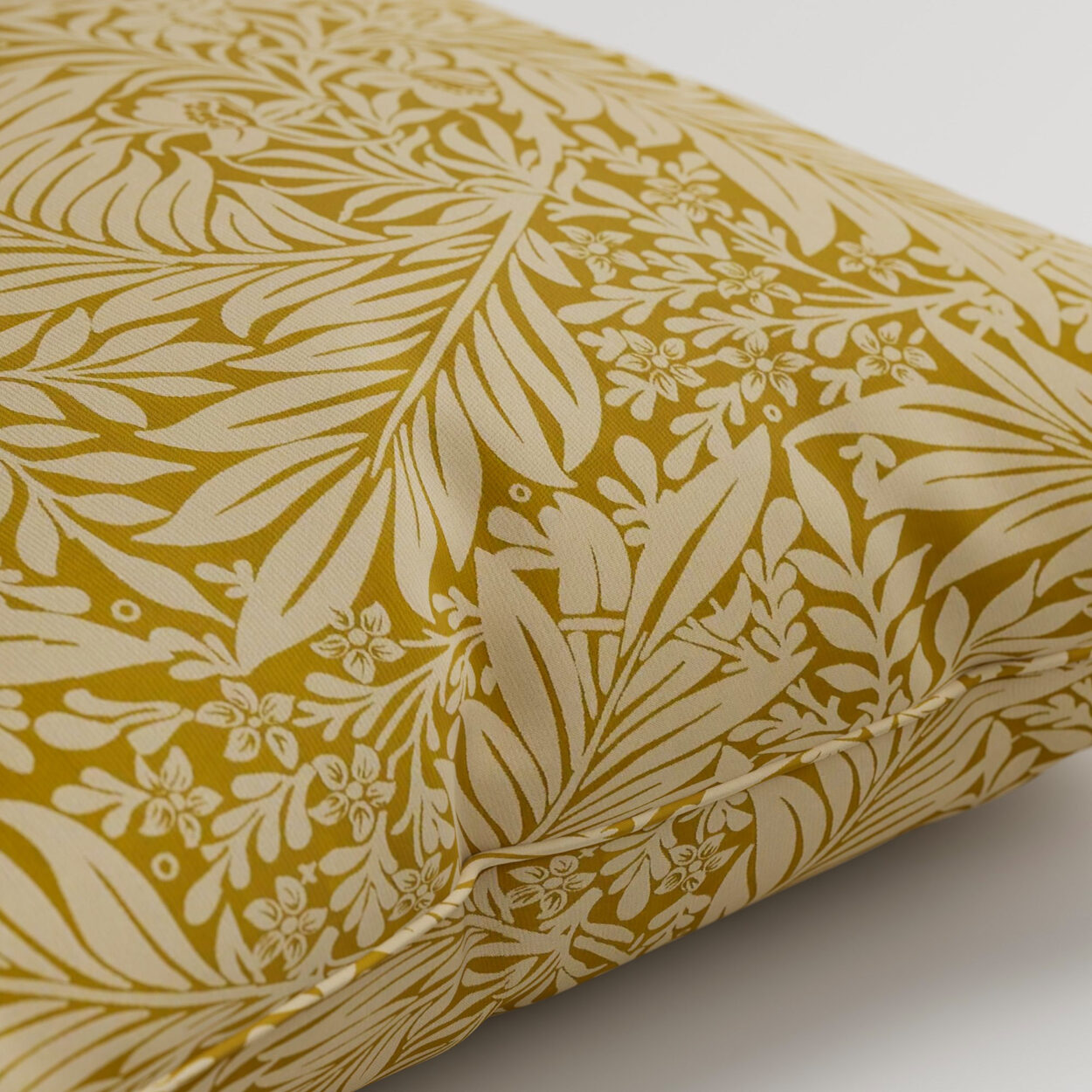 William Morris At Home Larkspur Woven Ochre Cushion - Image 2