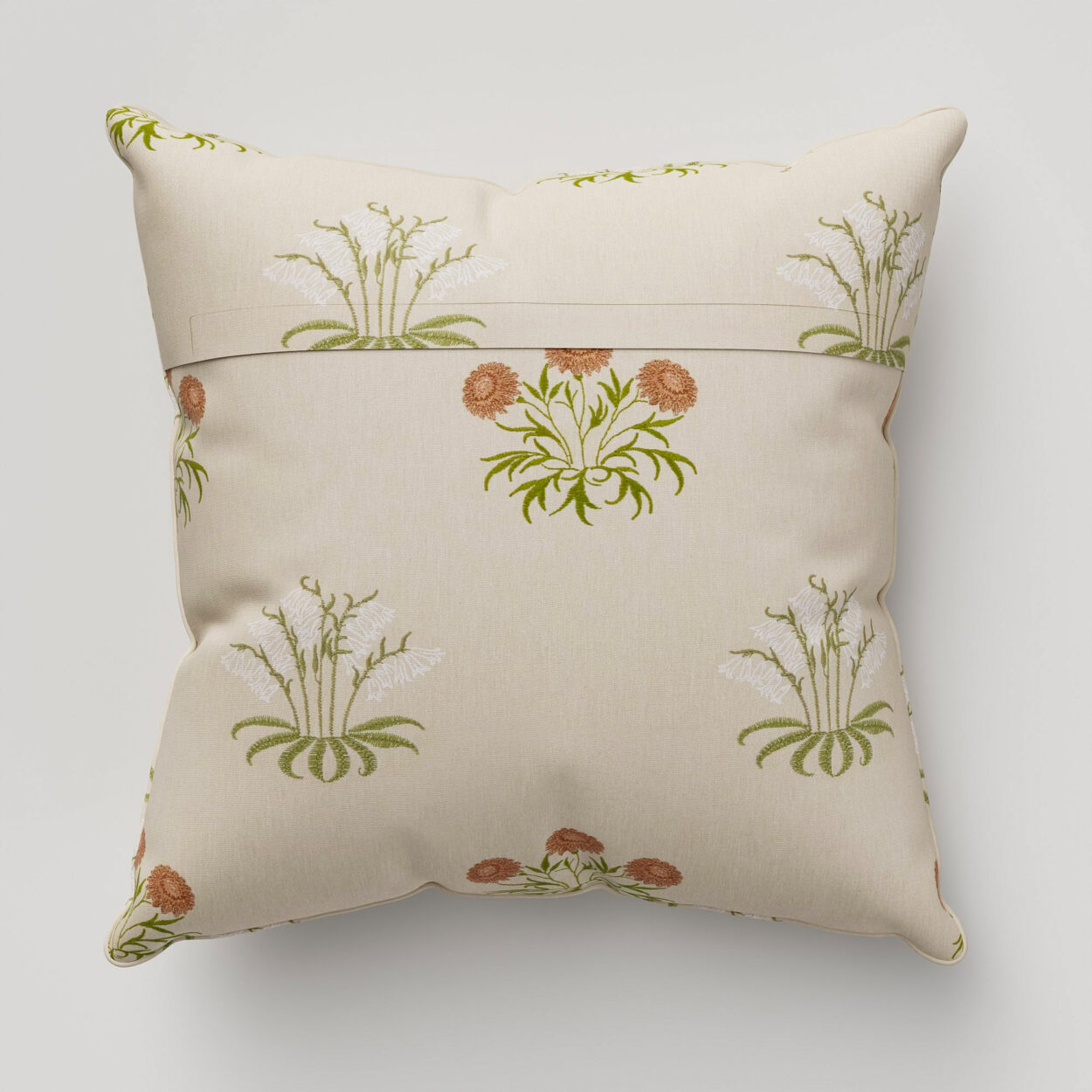 William Morris At Home Lily Flower Embroidery Nettle Cushion - Image 4