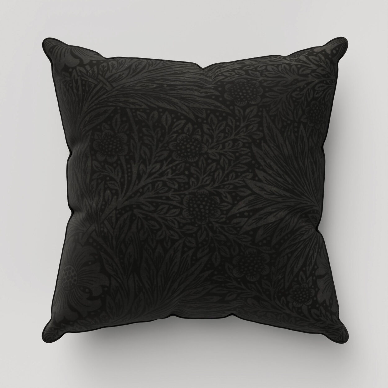William Morris At Home Marigold Velvet Charcoal Cushion