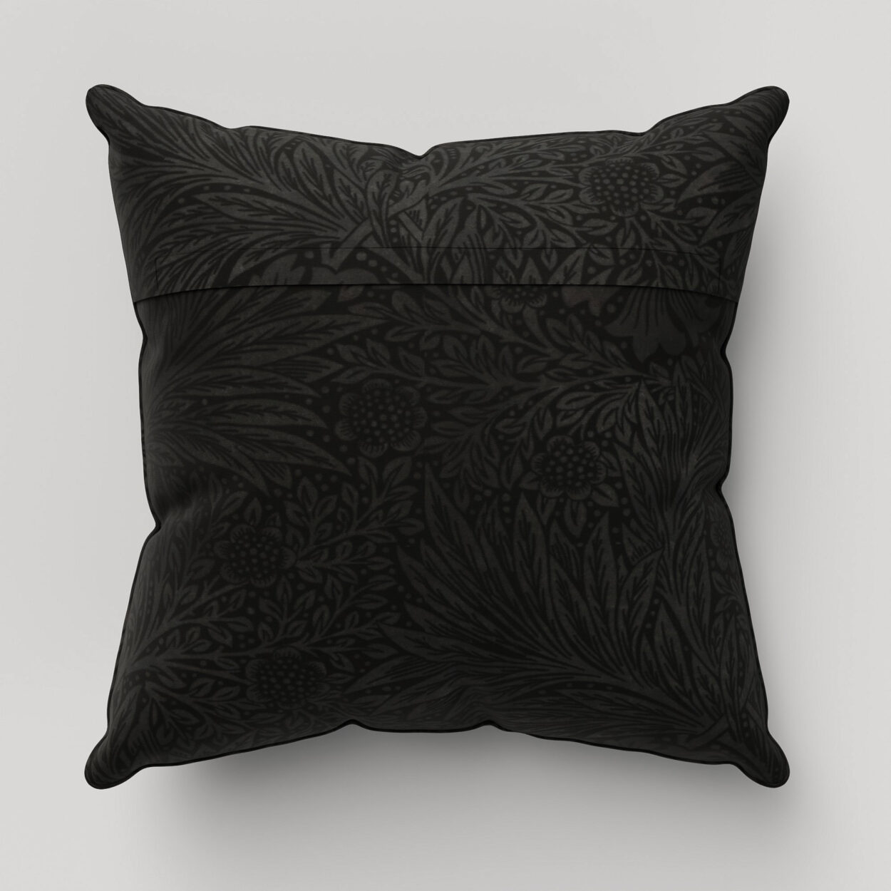 William Morris At Home Marigold Velvet Charcoal Cushion - Image 4