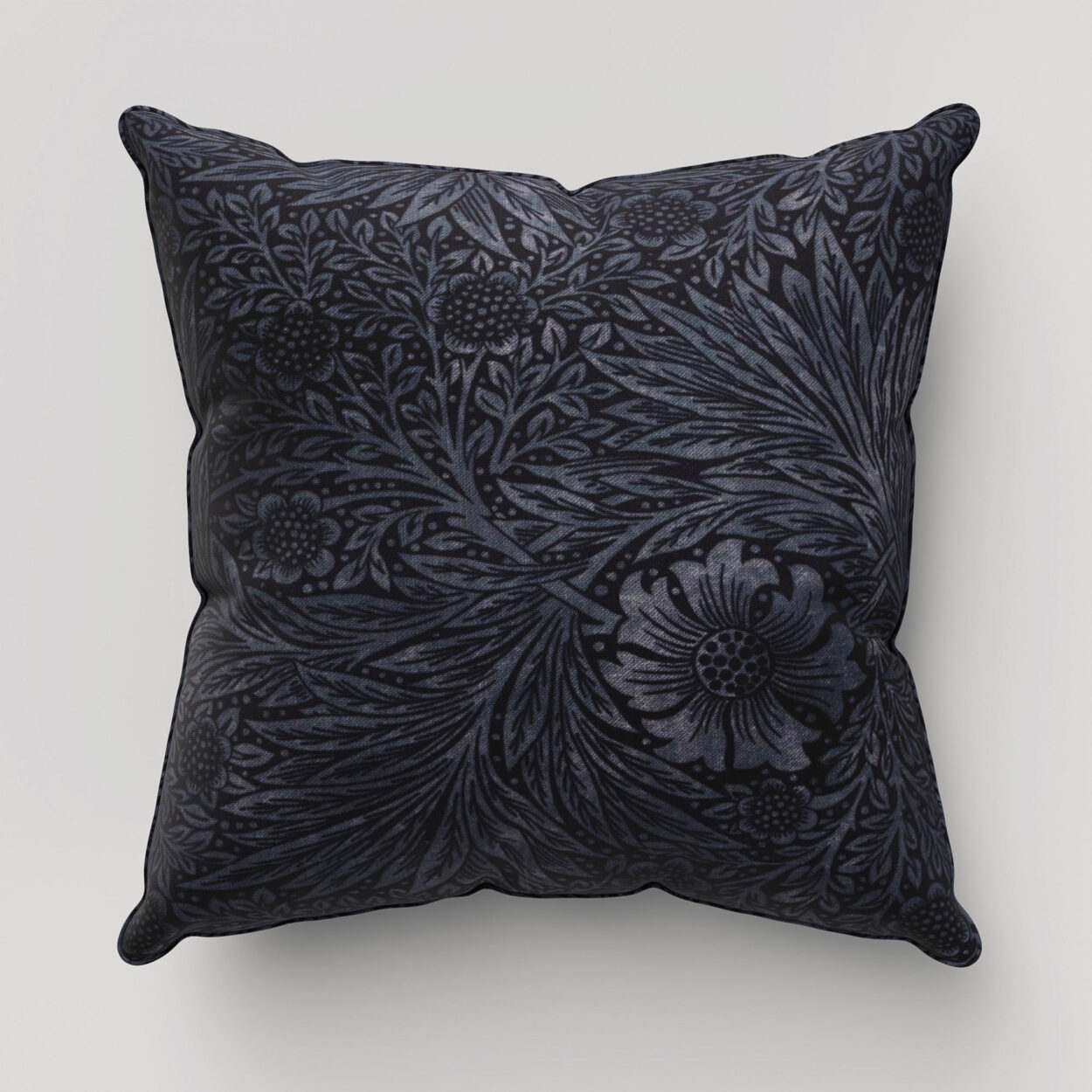 William Morris At Home Marigold Velvet Indigo Cushion