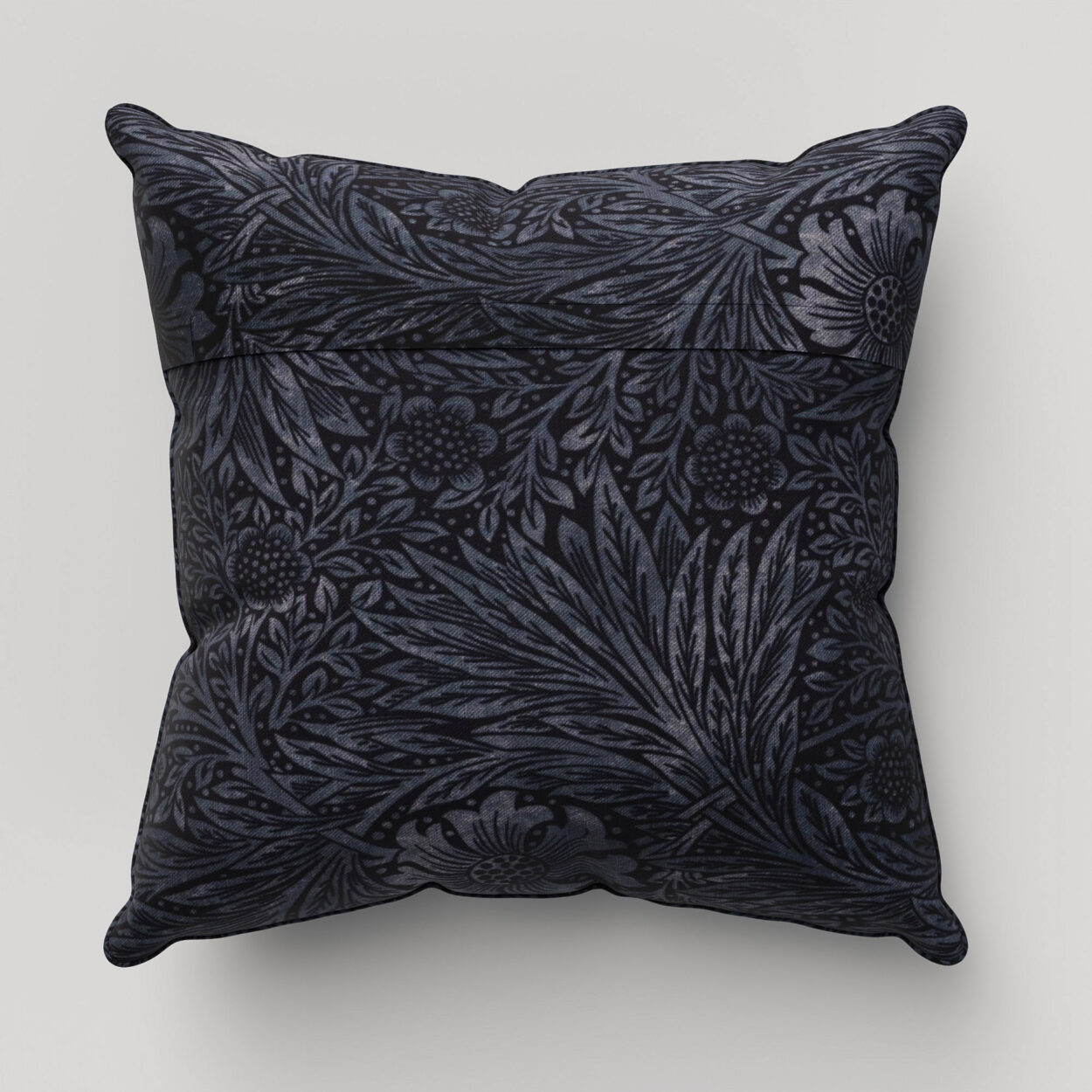William Morris At Home Marigold Velvet Indigo Cushion - Image 4