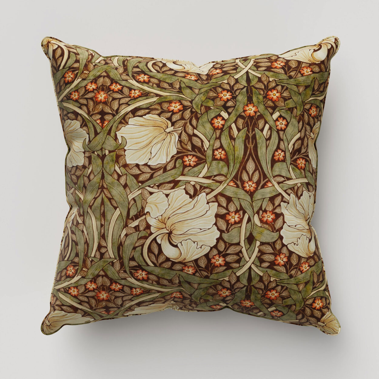 William Morris At Home Pimpernel Velvet Brick Cushion