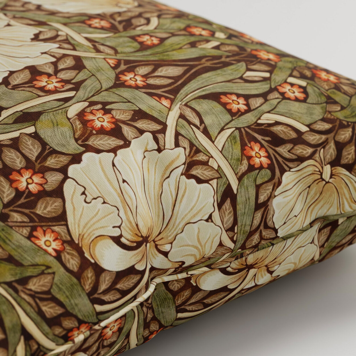 William Morris At Home Pimpernel Velvet Brick Cushion - Image 2