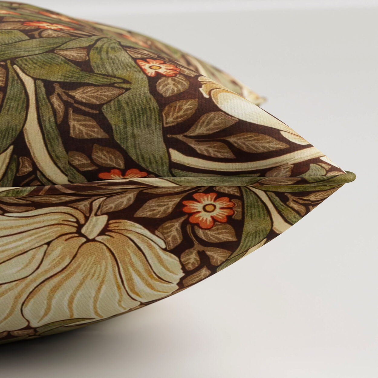 William Morris At Home Pimpernel Velvet Brick Cushion - Image 3