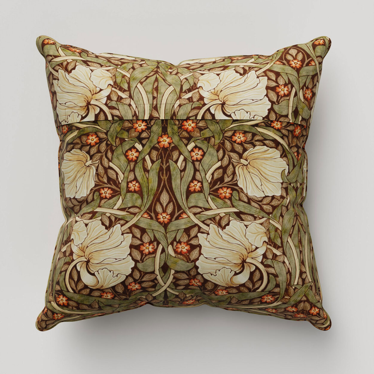 William Morris At Home Pimpernel Velvet Brick Cushion - Image 4