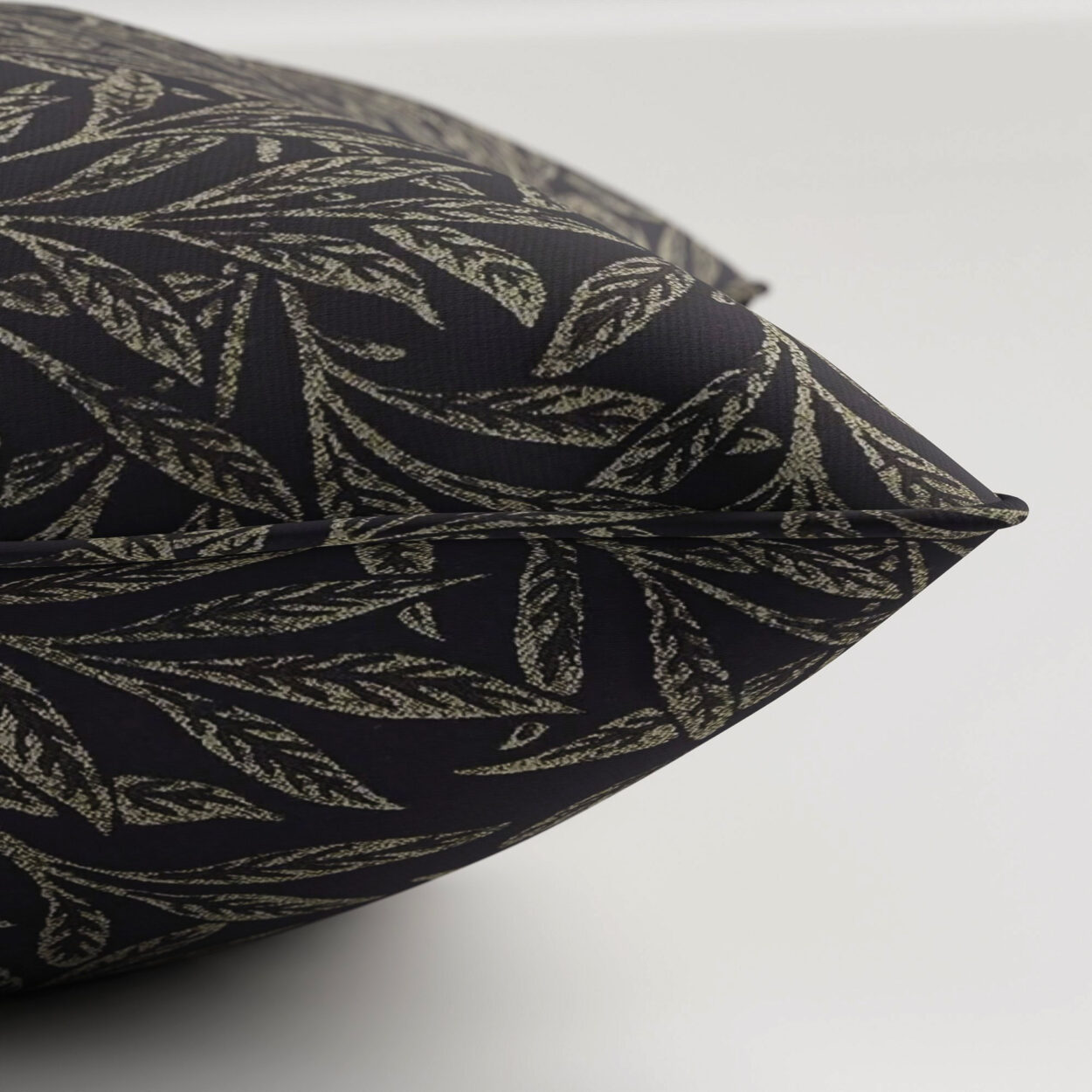 William Morris At Home Willow Woven Indigo Cushion - Image 3