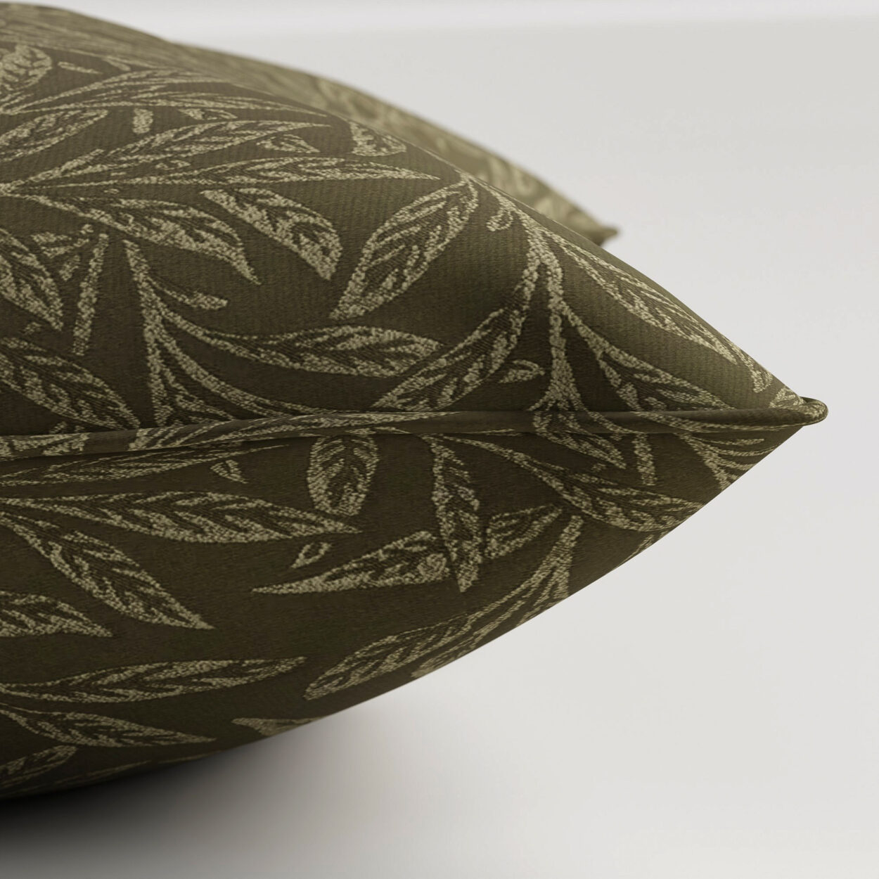 William Morris At Home Willow Woven Sage Cushion - Image 3