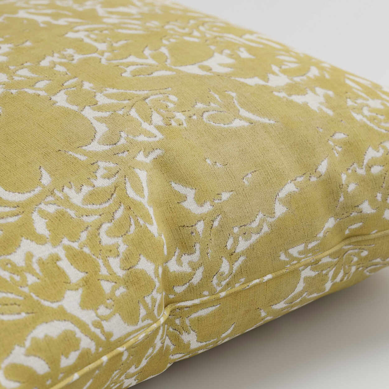 William Morris At Home Compton Silhouette Velvet Barley Cushion - Image 2