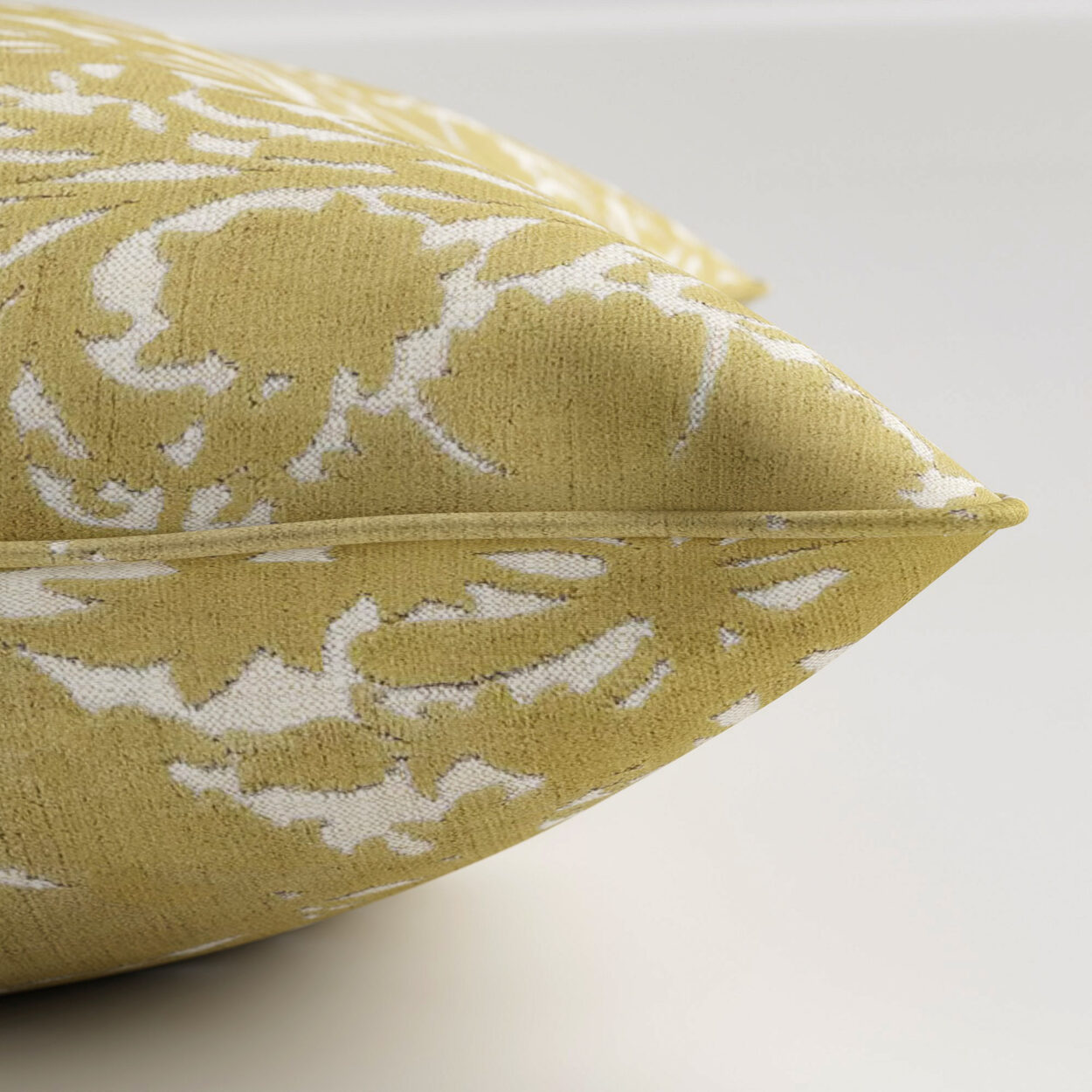 William Morris At Home Compton Silhouette Velvet Barley Cushion - Image 3