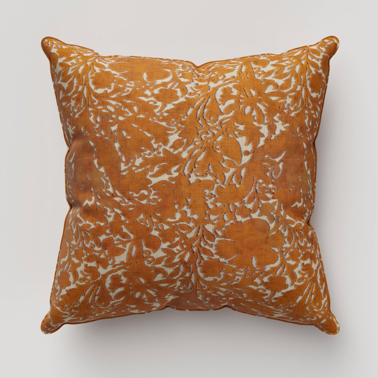 William Morris At Home Compton Silhouette Velvet Terracotta Cushion