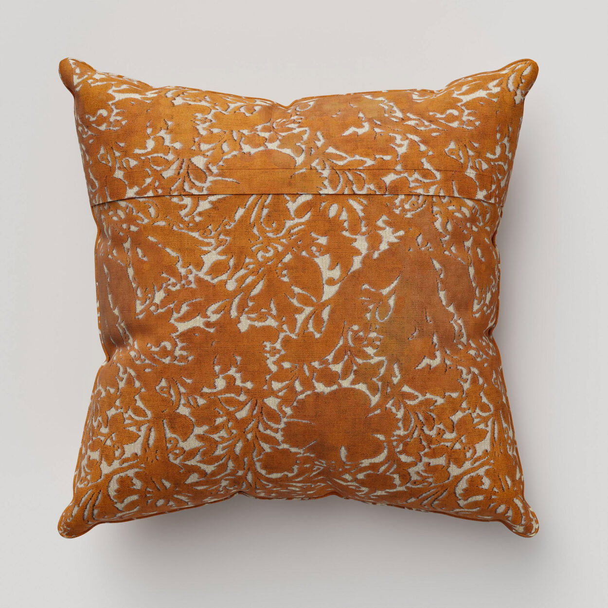 William Morris At Home Compton Silhouette Velvet Terracotta Cushion - Image 4