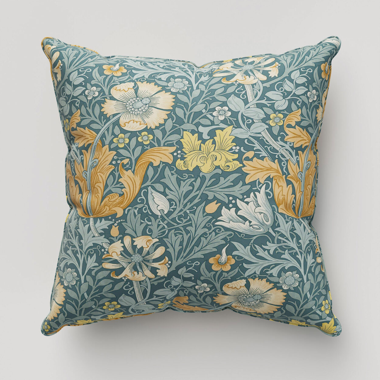 William Morris At Home Compton Velvet Bluebird Cushion