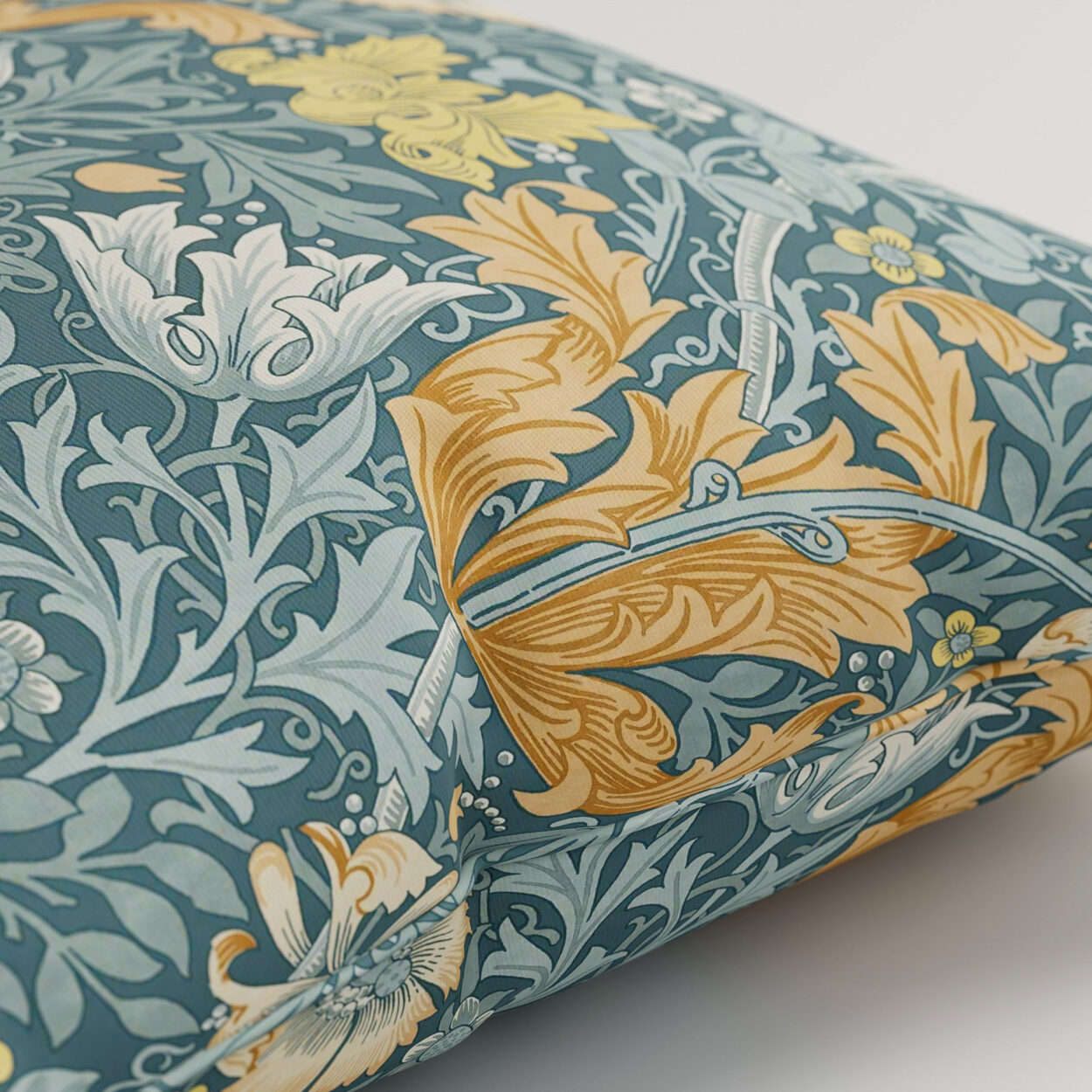 William Morris At Home Compton Velvet Bluebird Cushion - Image 2