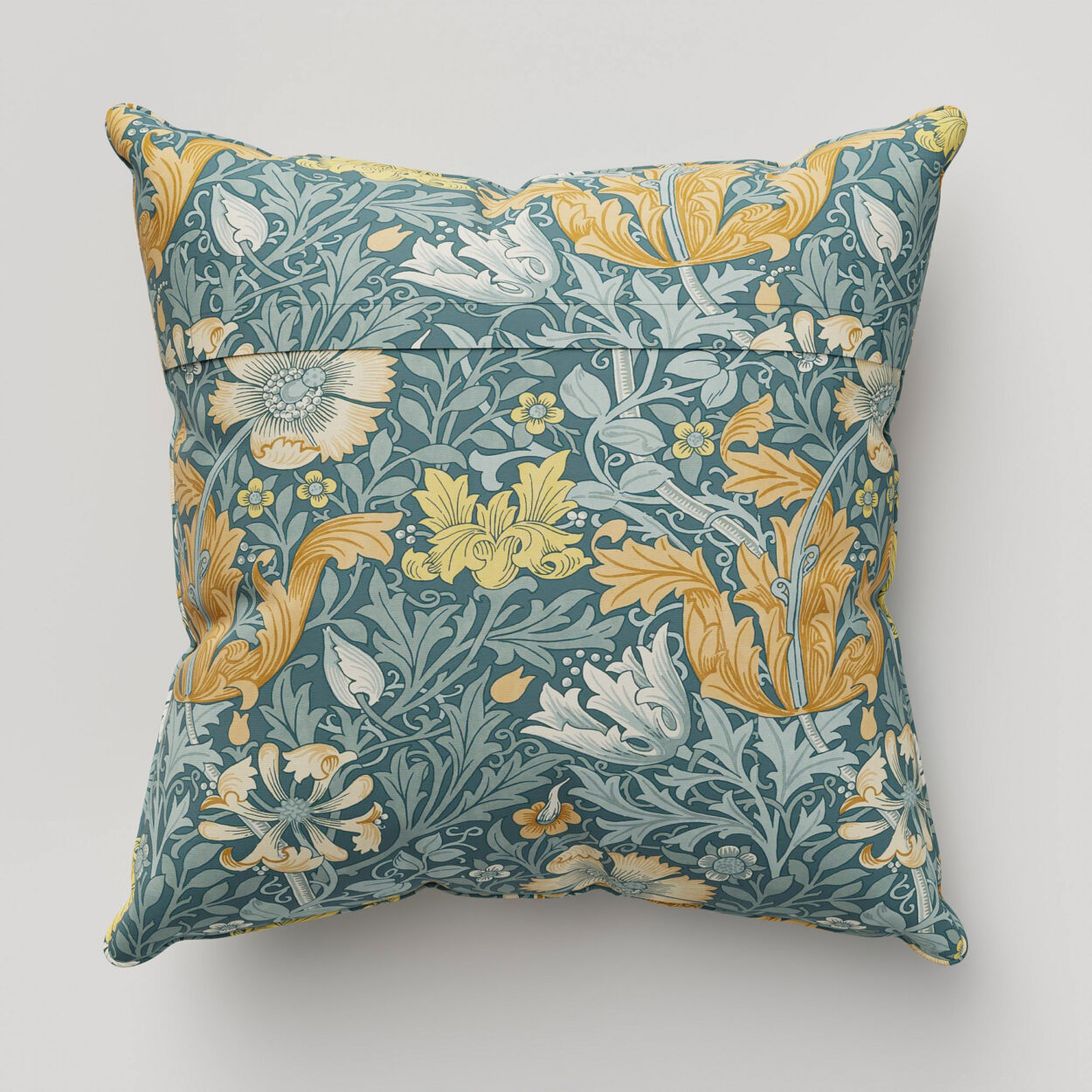 William Morris At Home Compton Velvet Bluebird Cushion - Image 4