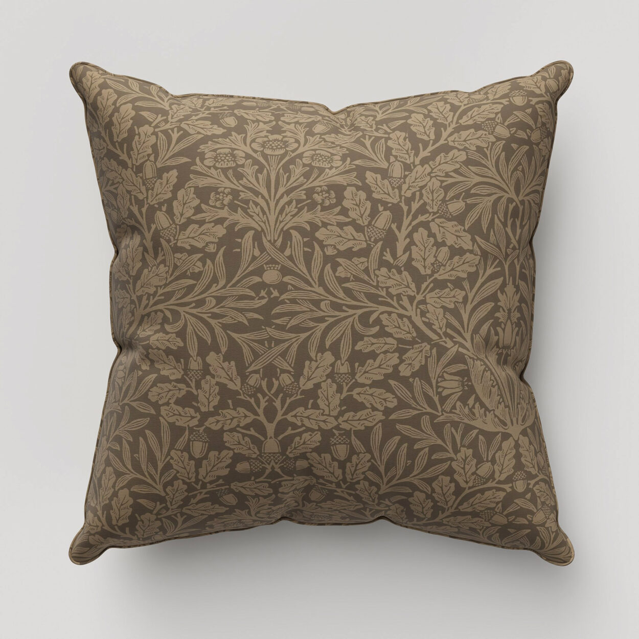 William Morris At Home Acorn Velvet Truffle Cushion