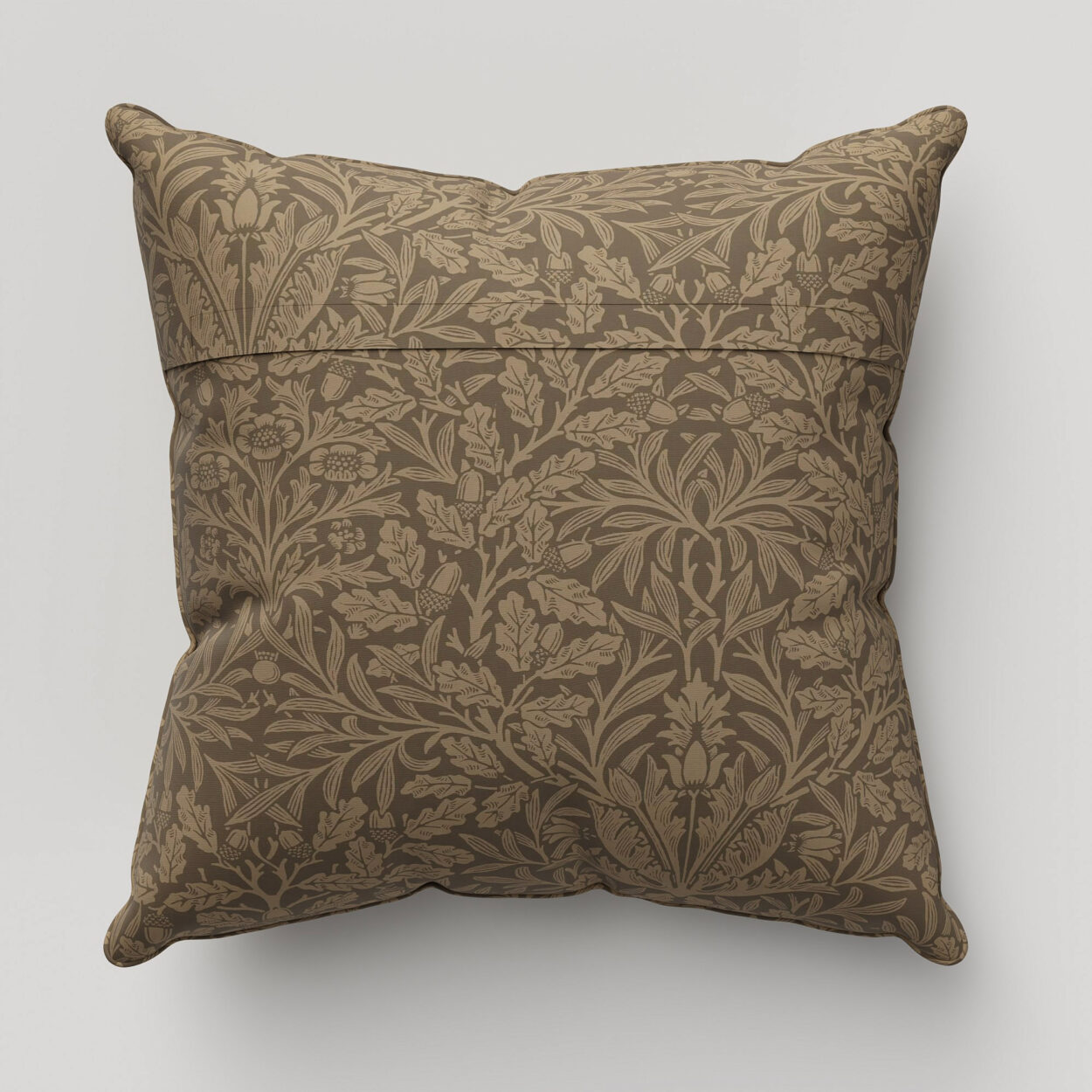 William Morris At Home Acorn Velvet Truffle Cushion - Image 4