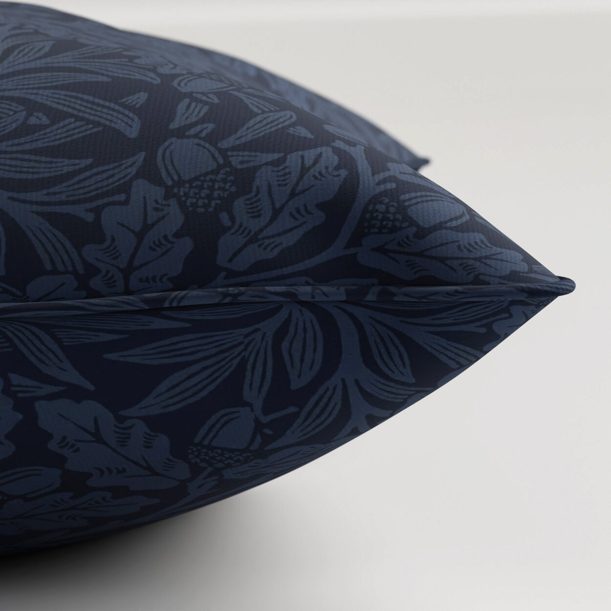 William Morris At Home Acorn Velvet Midnight Cushion - Image 3