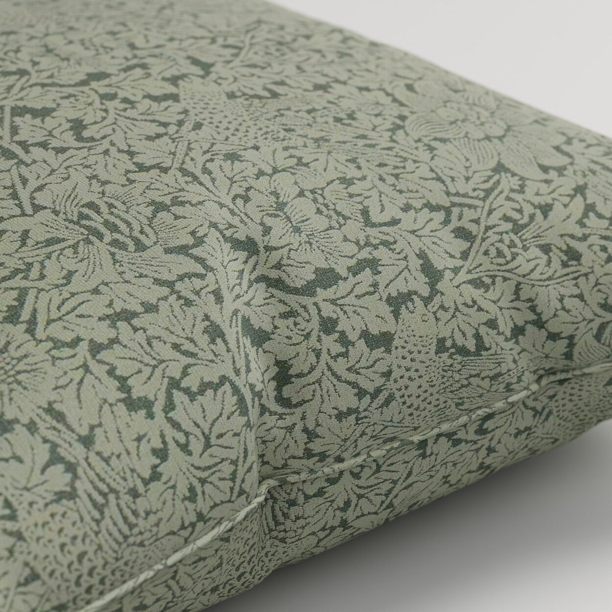 William Morris At Home Bird and Anemone Woven Eucalyptus Cushion - Image 2