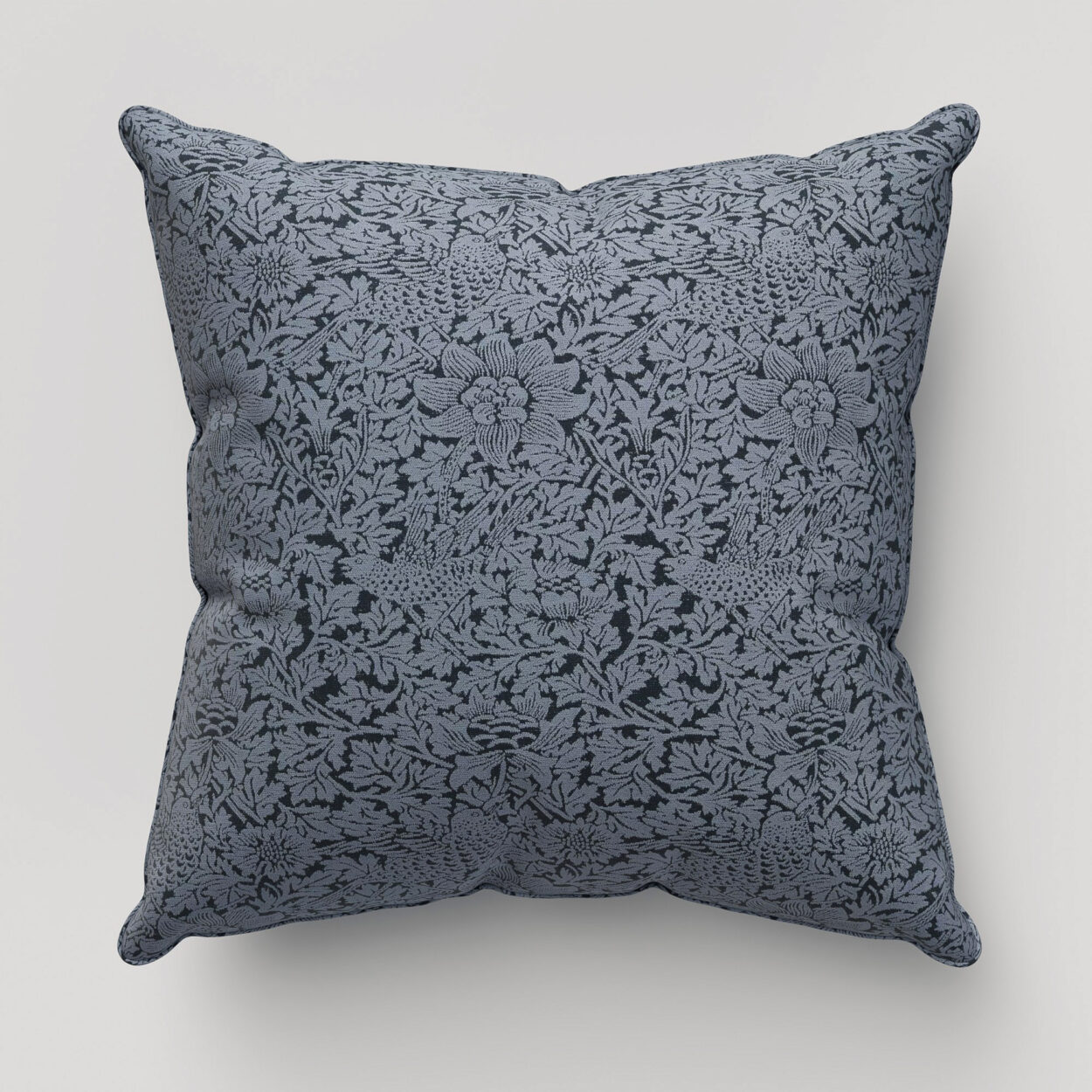 William Morris At Home Bird and Anemone Woven Midnight Cushion