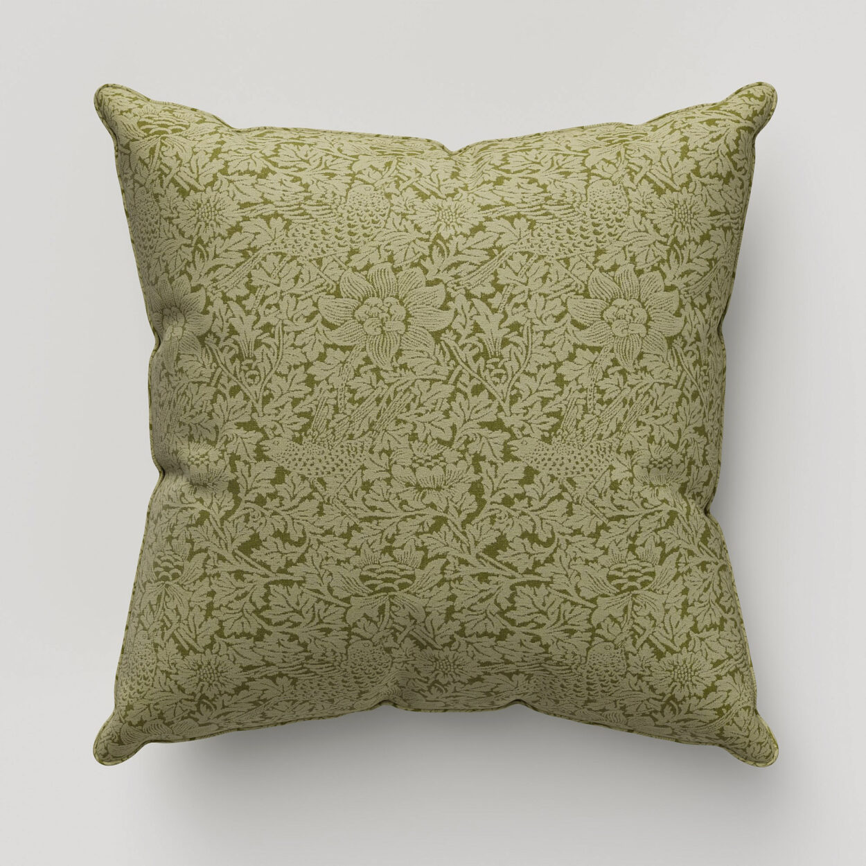 William Morris At Home Bird and Anemone Woven Moss Cushion