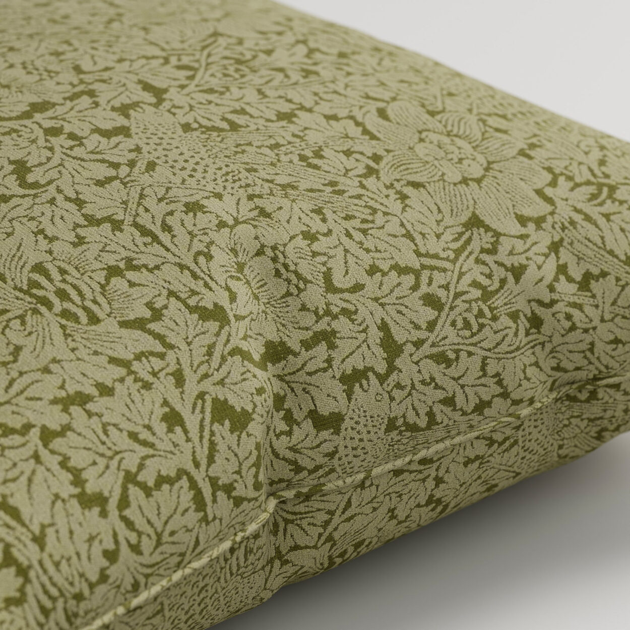 William Morris At Home Bird and Anemone Woven Moss Cushion - Image 2
