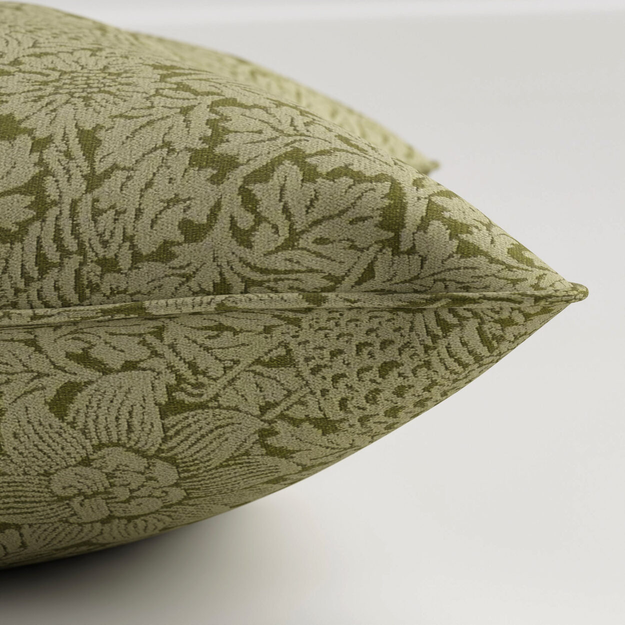William Morris At Home Bird and Anemone Woven Moss Cushion - Image 3