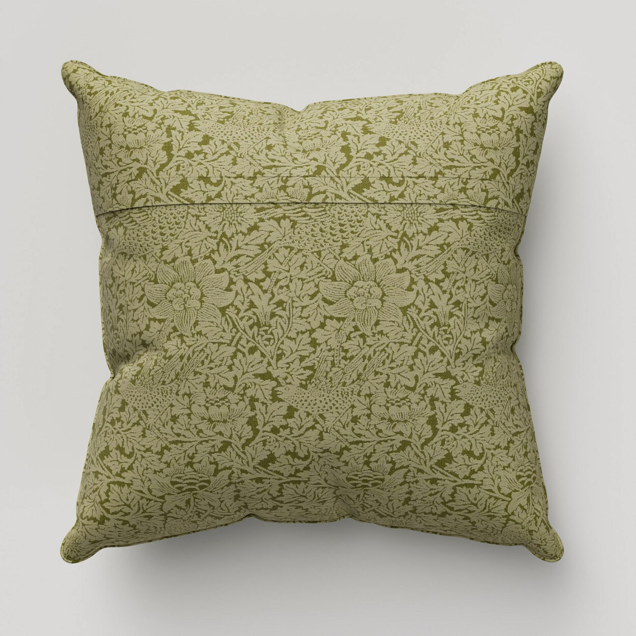 William Morris At Home Bird and Anemone Woven Moss Cushion - Image 4