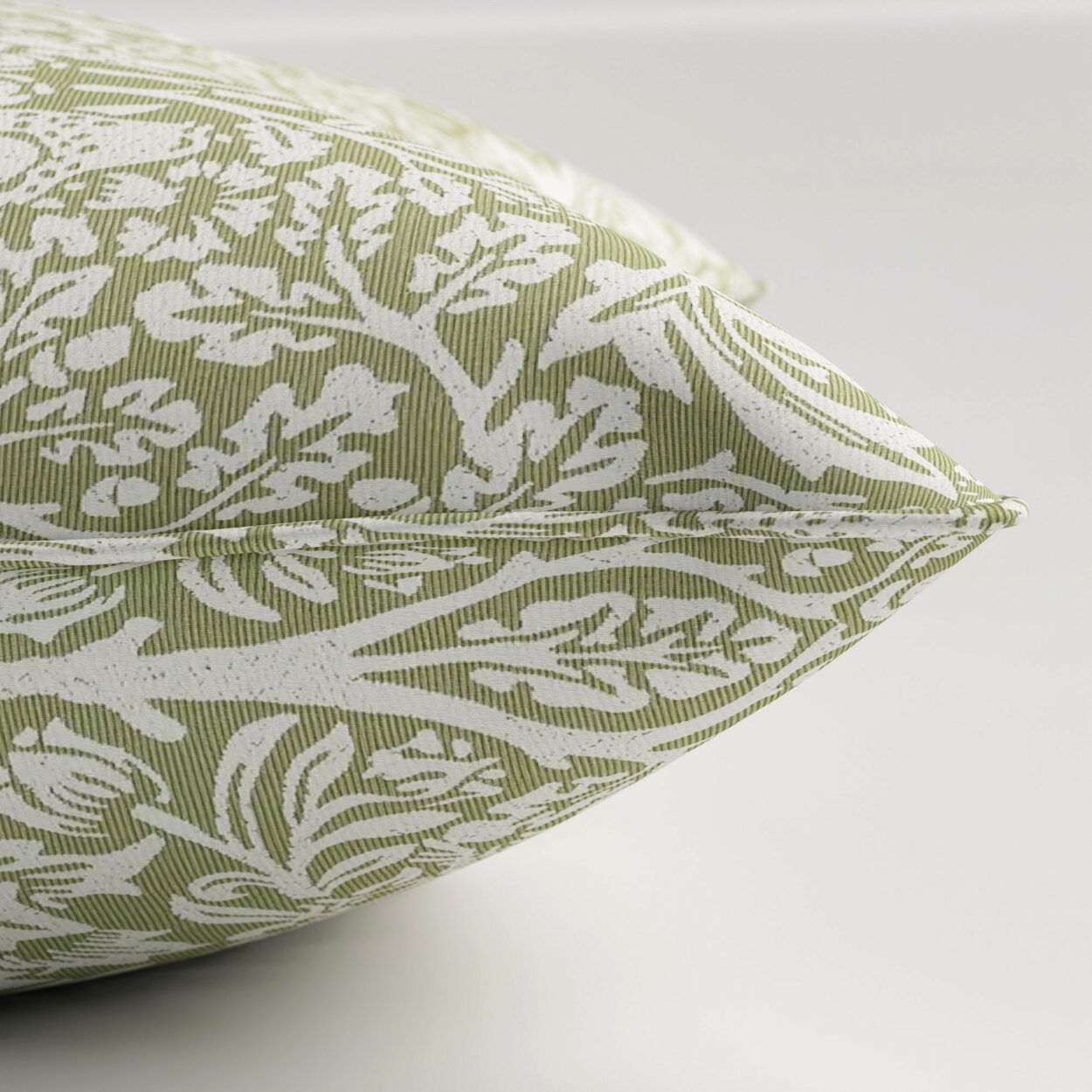 William Morris At Home Brother Rabbit Woven Sage Cushion - Image 3