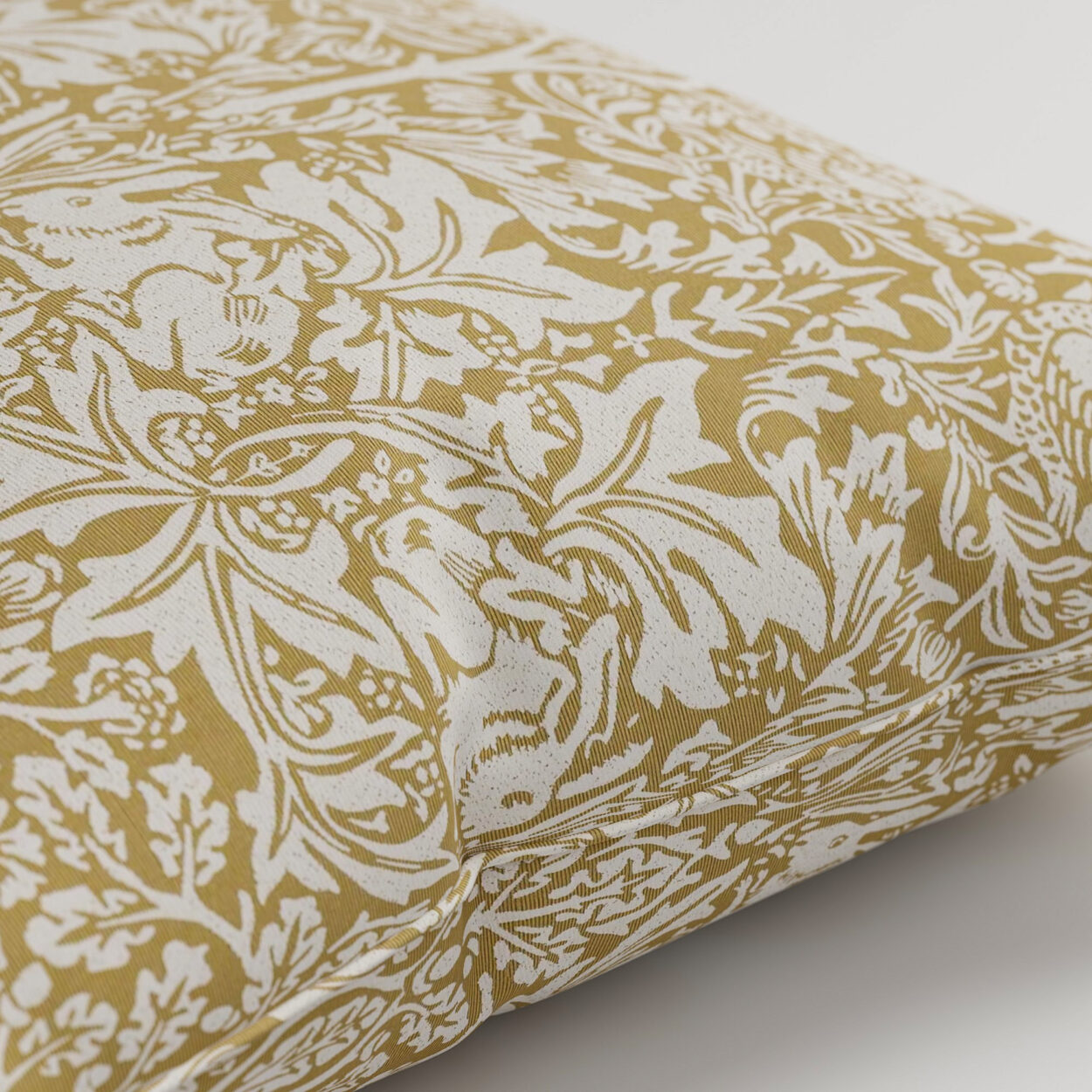 William Morris At Home Brother Rabbit Woven Honey Cushion - Image 2