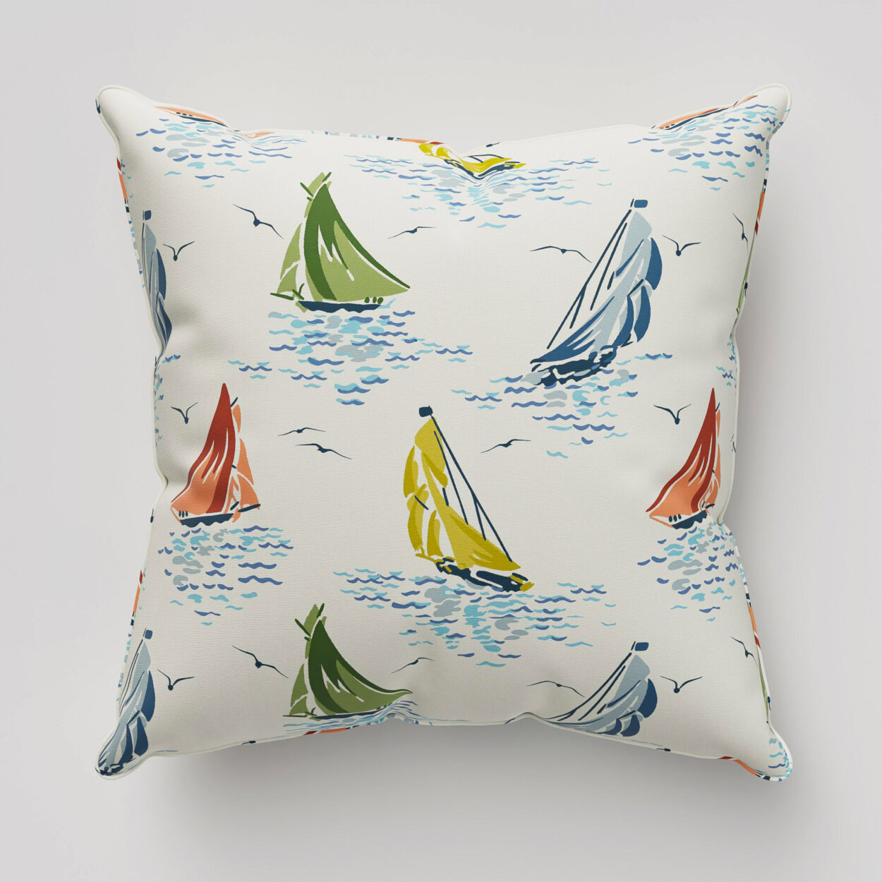 Laura Ashley A'hoy Sail Boats Multi Cushion