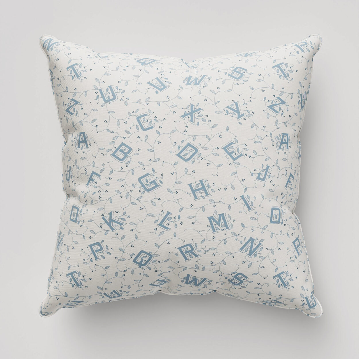 Laura Ashley A'hoy Alphabet Dark Seaspray Cushion