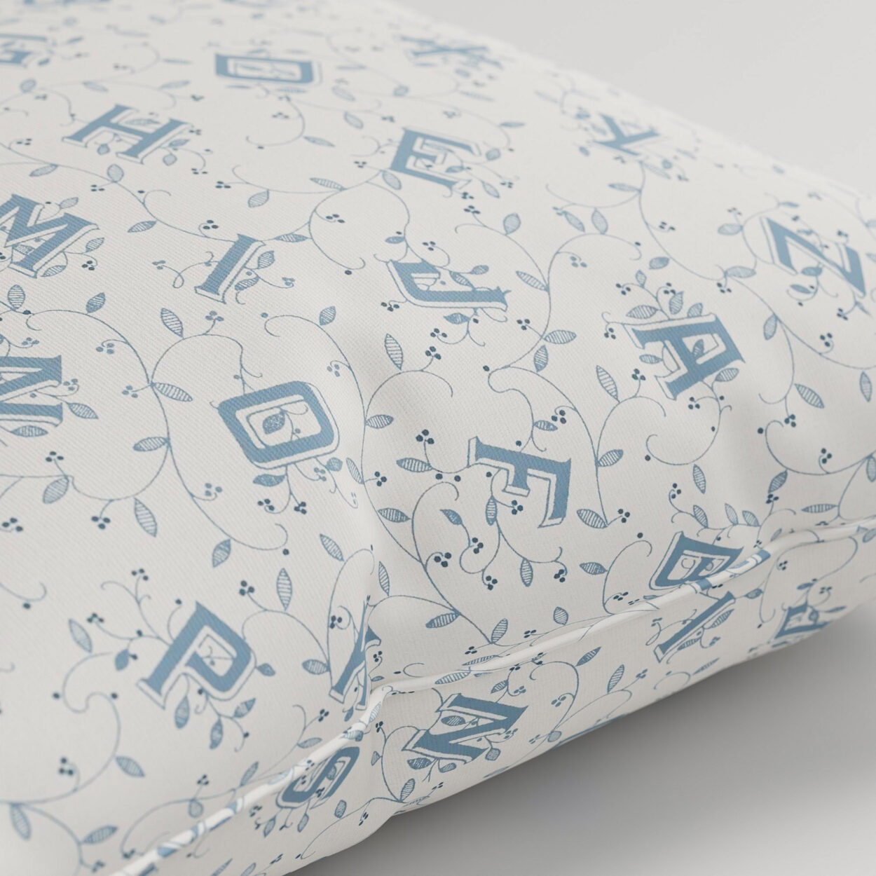 Laura Ashley A'hoy Alphabet Dark Seaspray Cushion - Image 2
