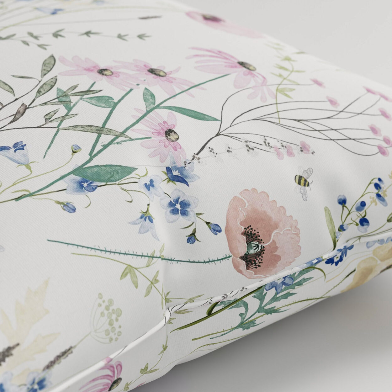 Laura Ashley Alford Meadow Delpinium Blue Cushion - Image 2