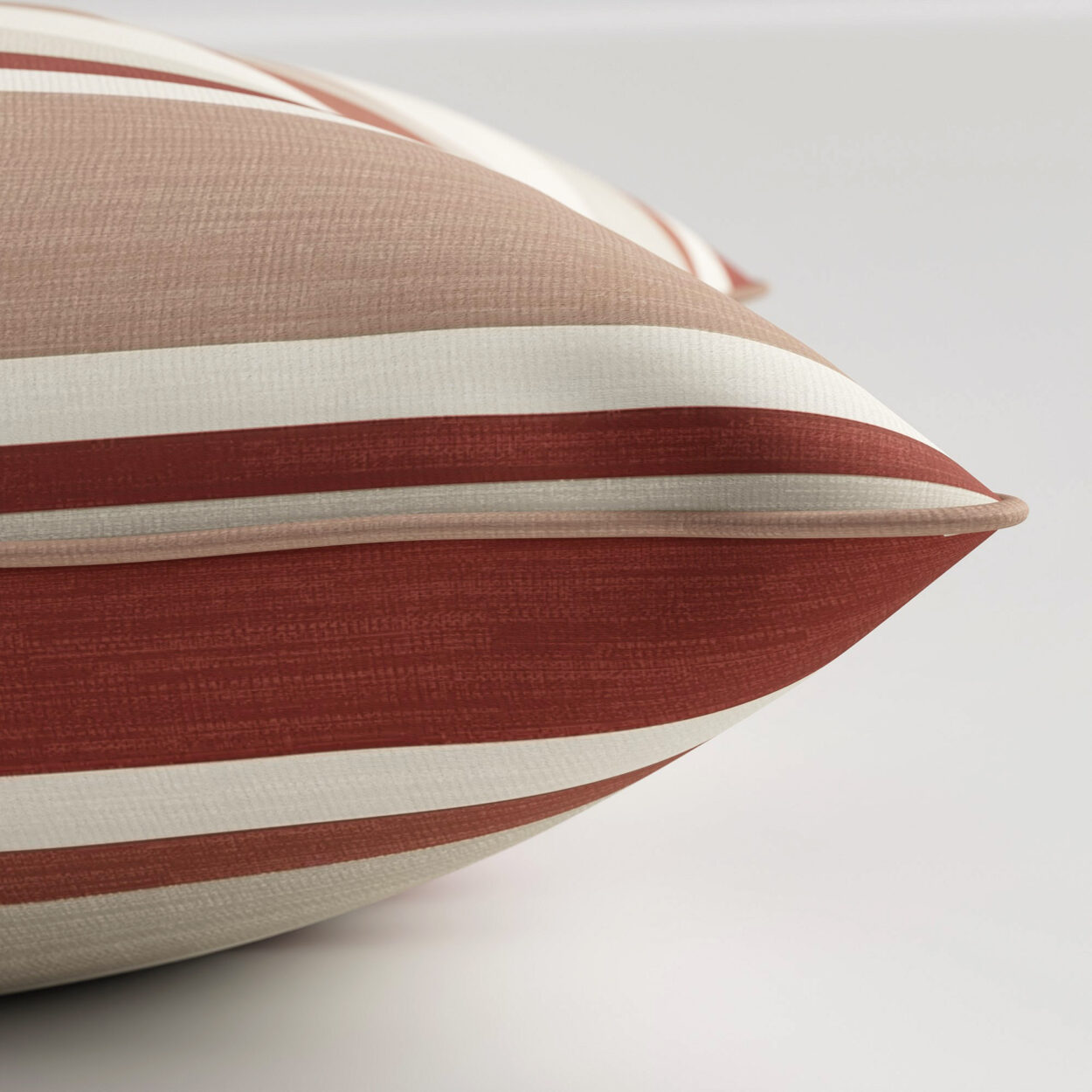 Laura Ashley Awning Stripe Crimson Cushion - Image 3