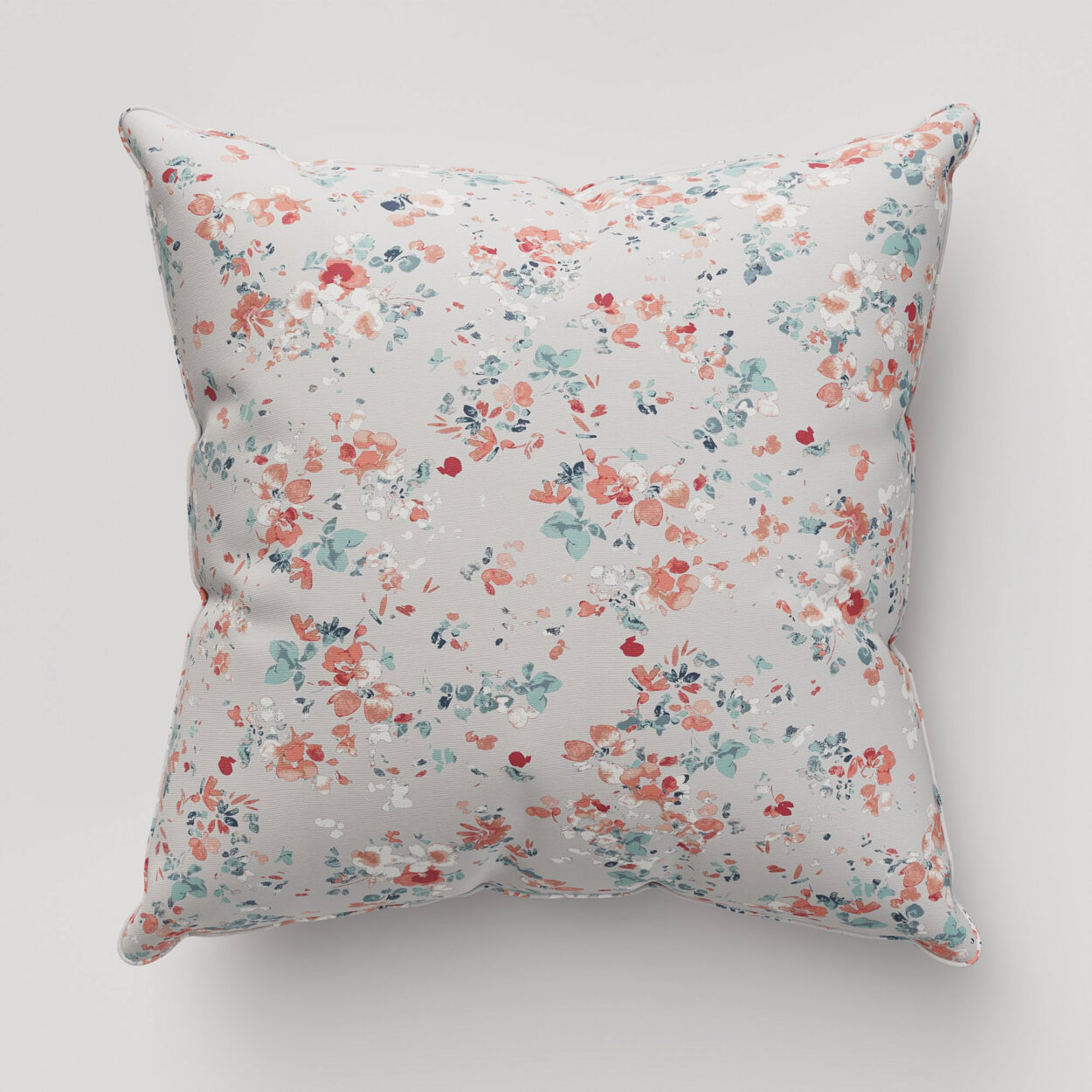Laura Ashley Blossoms Pale Steel Cushion