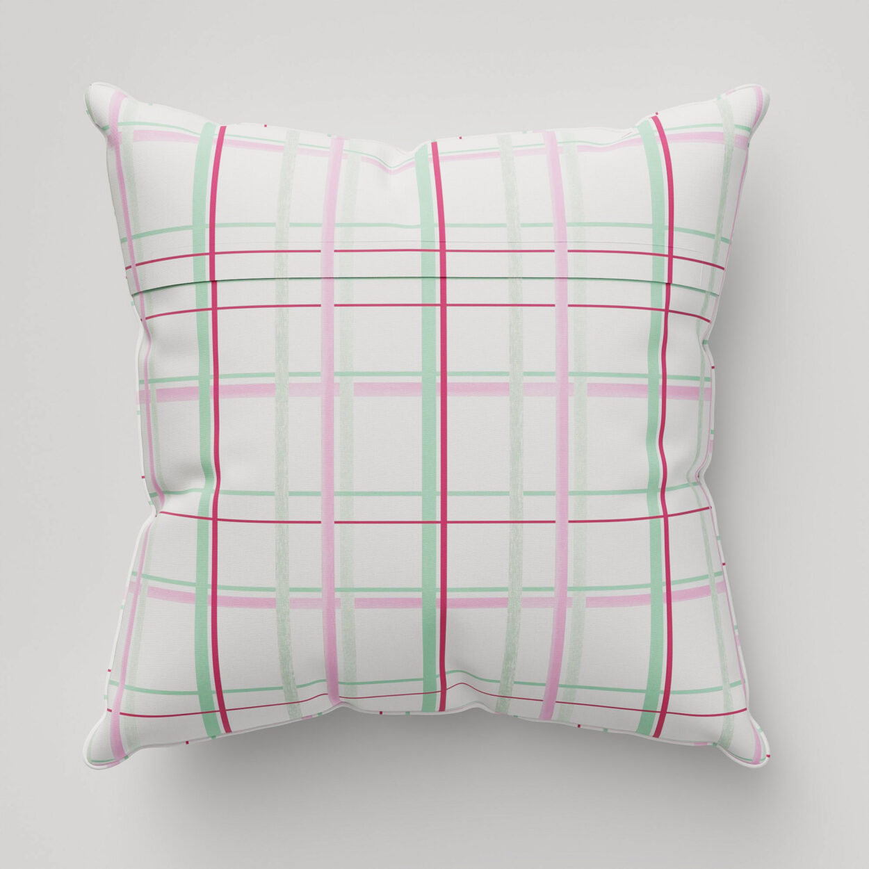 Laura Ashley Burford Check Rose Cushion - Image 4